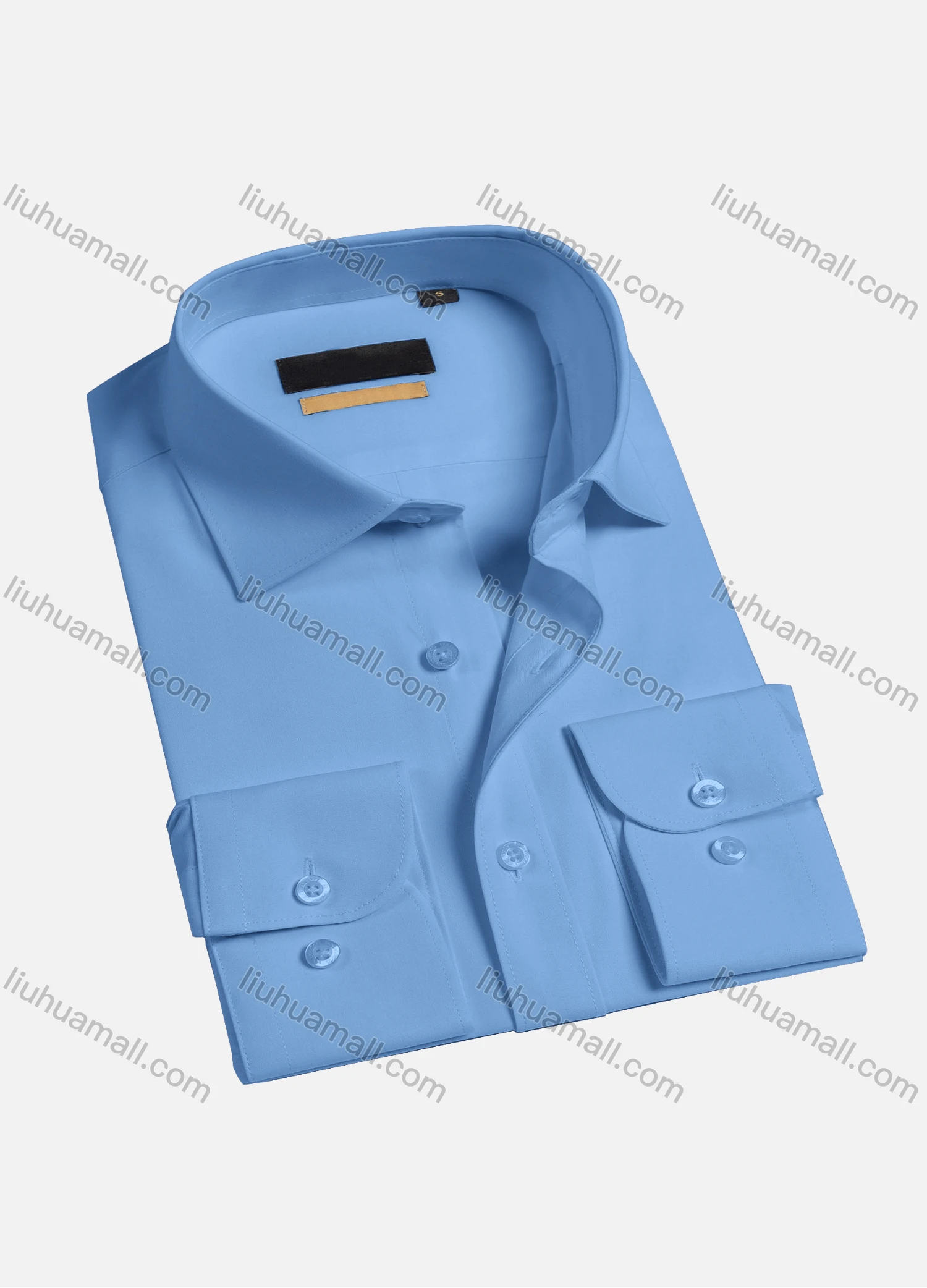 Wholesale Men's Casual Plain Long Sleeve Shirts 1977-1# - Liuhuamall