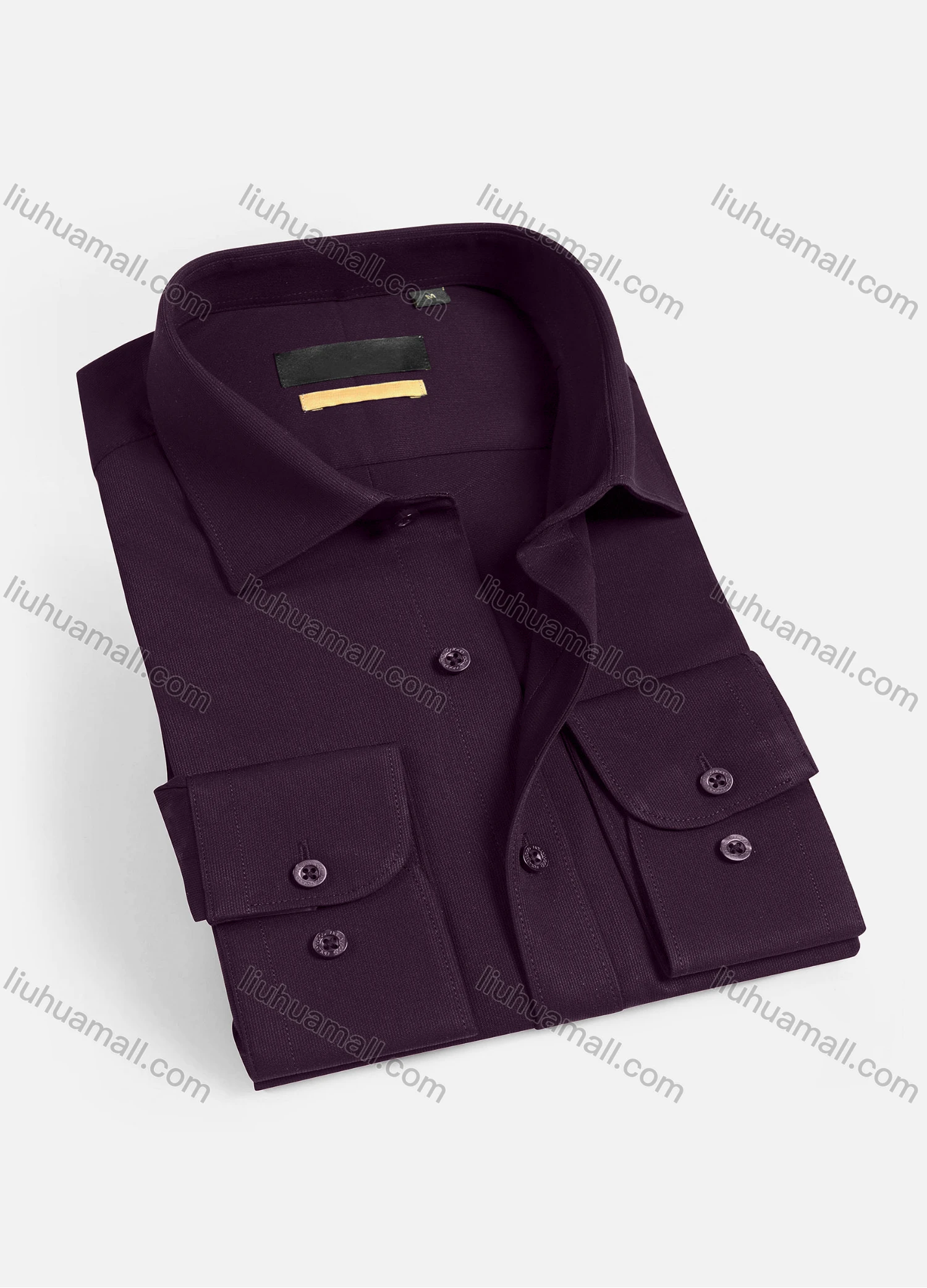Wholesale Men's Casual Plain Long Sleeve Shirts 1901-12# - Liuhuamall