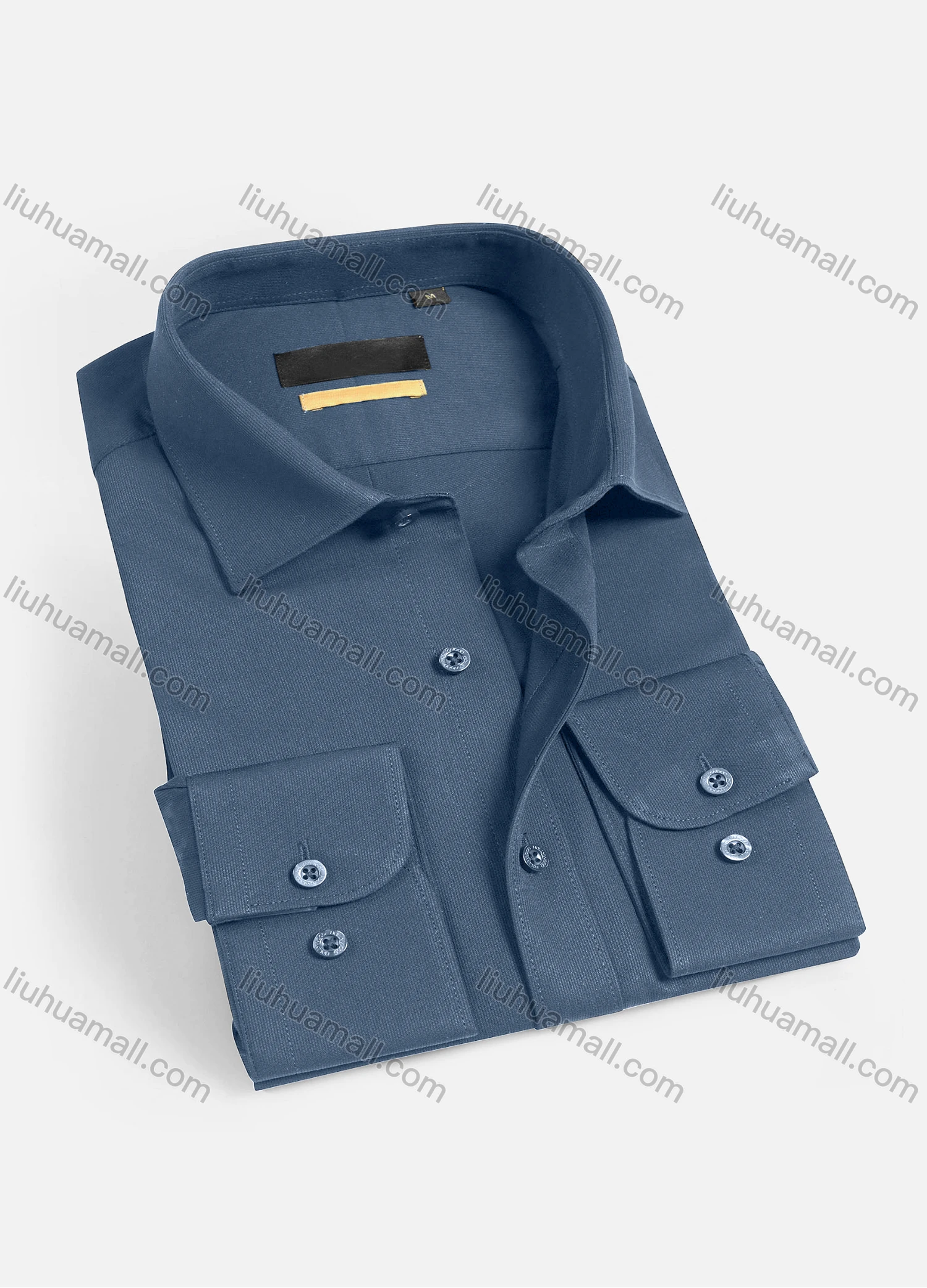 Wholesale Men's Casual Plain Long Sleeve Shirts 1901-12# - Liuhuamall