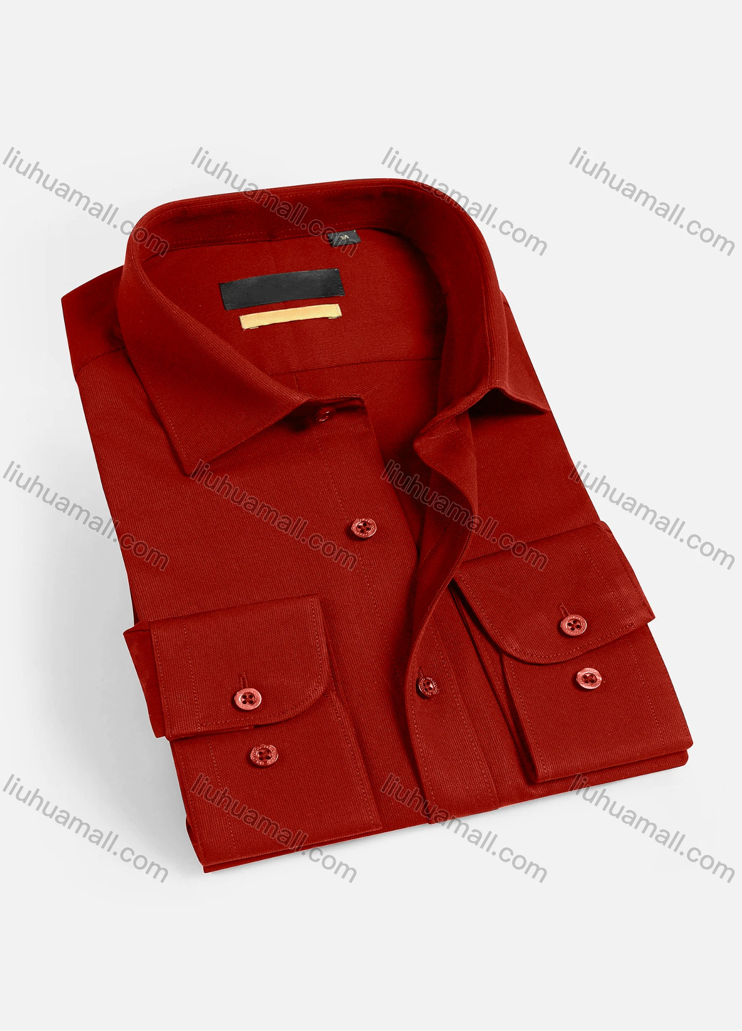 Wholesale Men's Casual Plain Long Sleeve Shirts 1901-12# - Liuhuamall