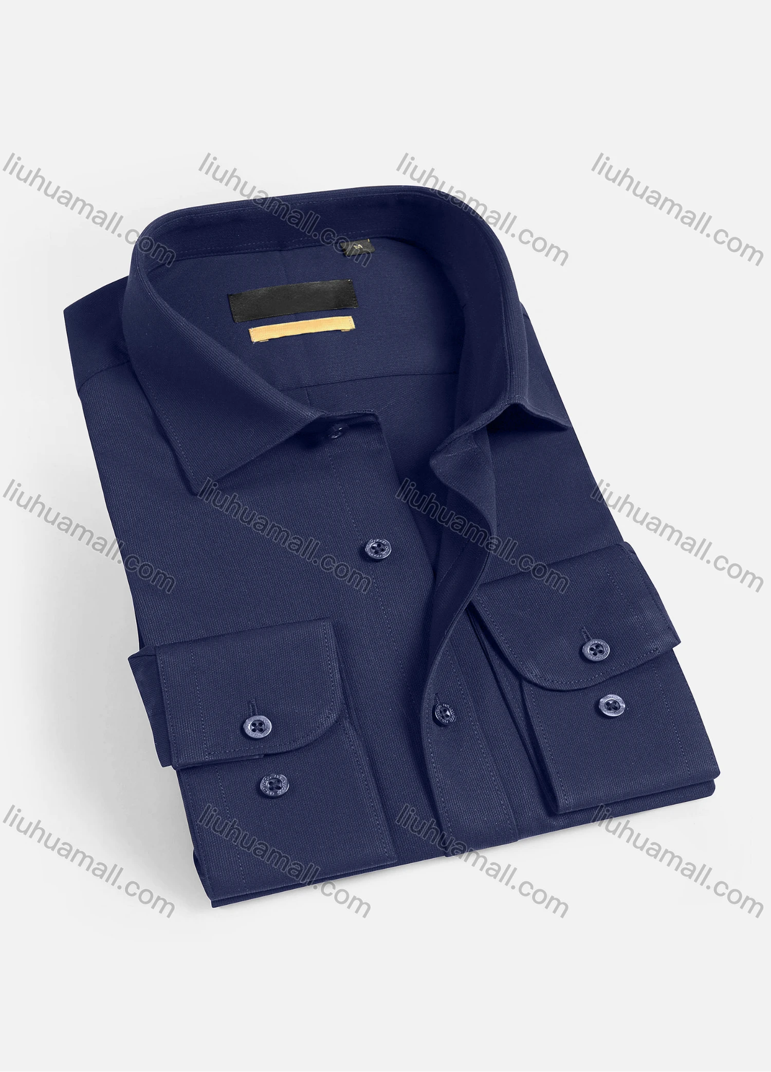 Wholesale Men's Casual Plain Long Sleeve Shirts 1901-12# - Liuhuamall