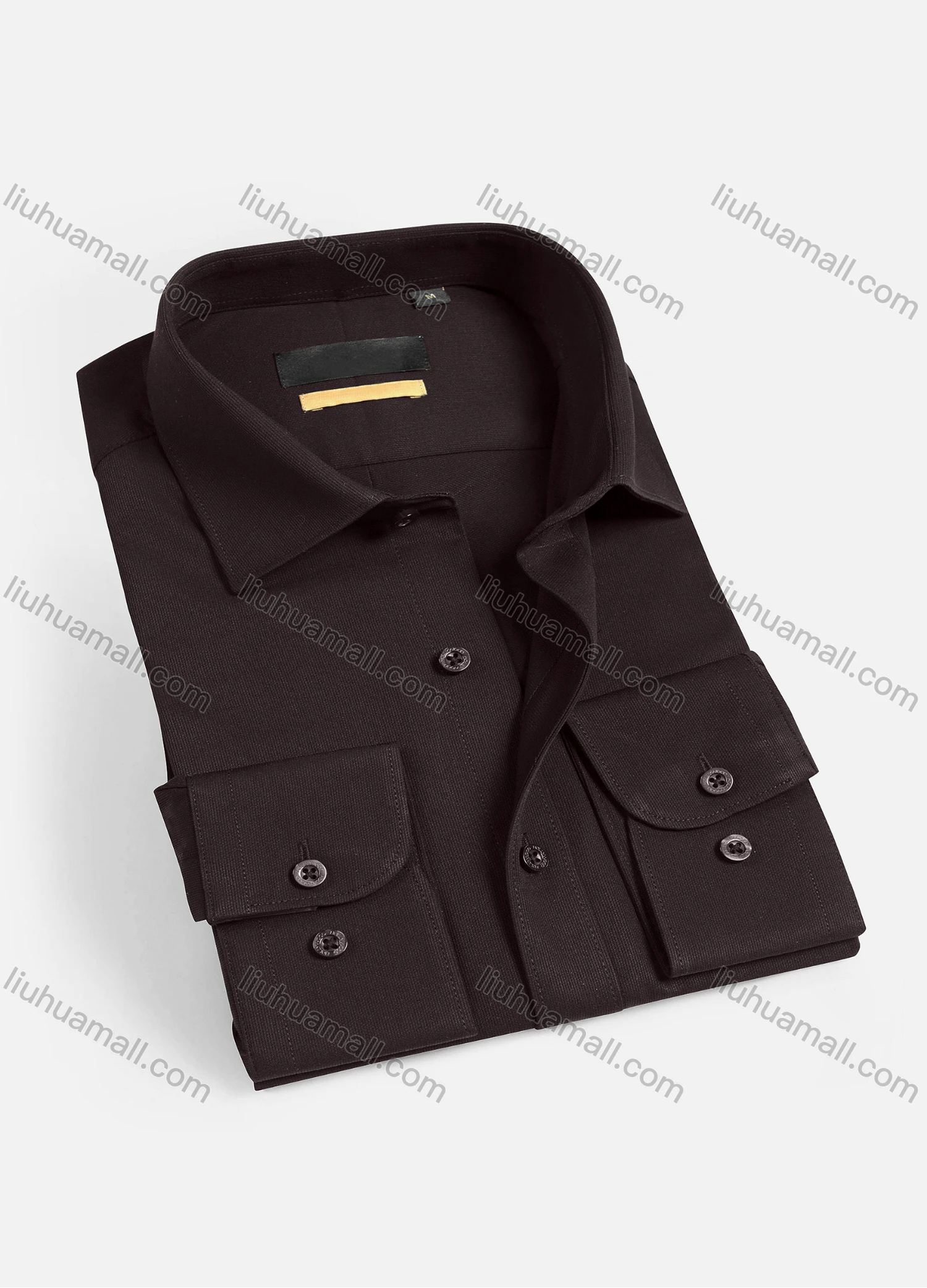 Wholesale Men's Casual Plain Long Sleeve Shirts 1901-12# - Liuhuamall