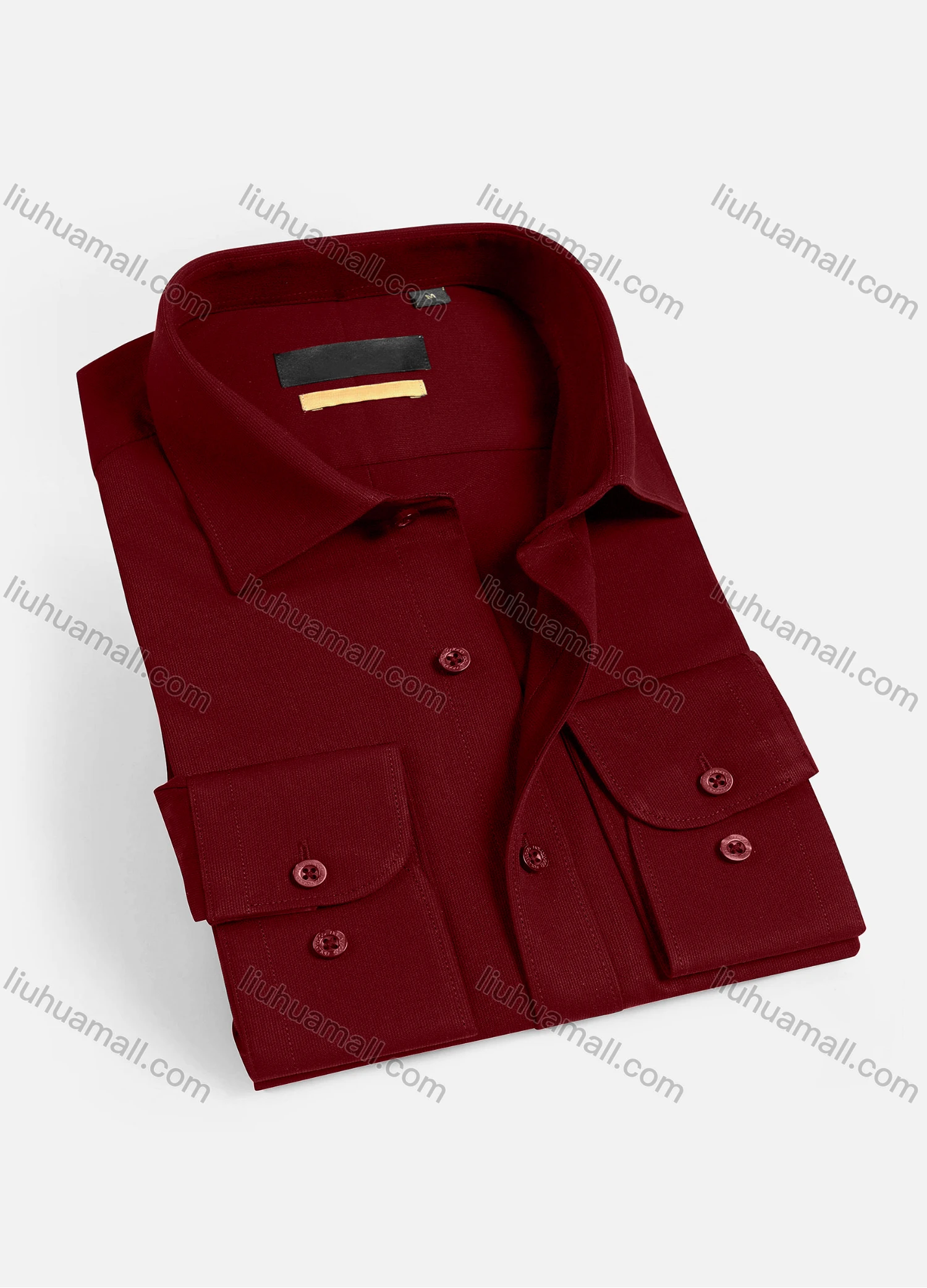 Wholesale Men's Casual Plain Long Sleeve Shirts 1901-12# - Liuhuamall