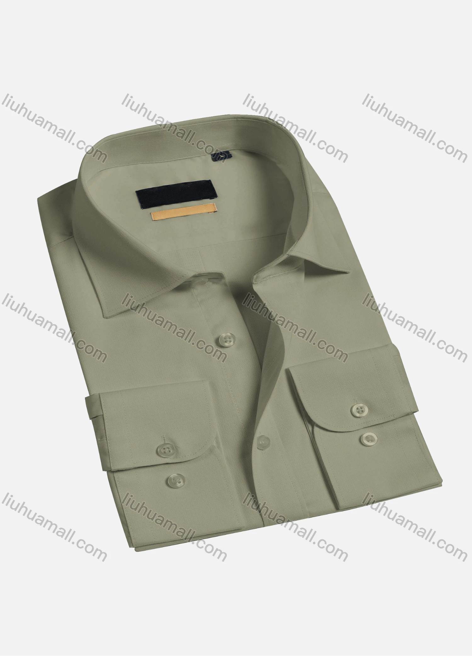 Wholesale Men's Casual Plain Long Sleeve Shirts 1830-1# - Liuhuamall