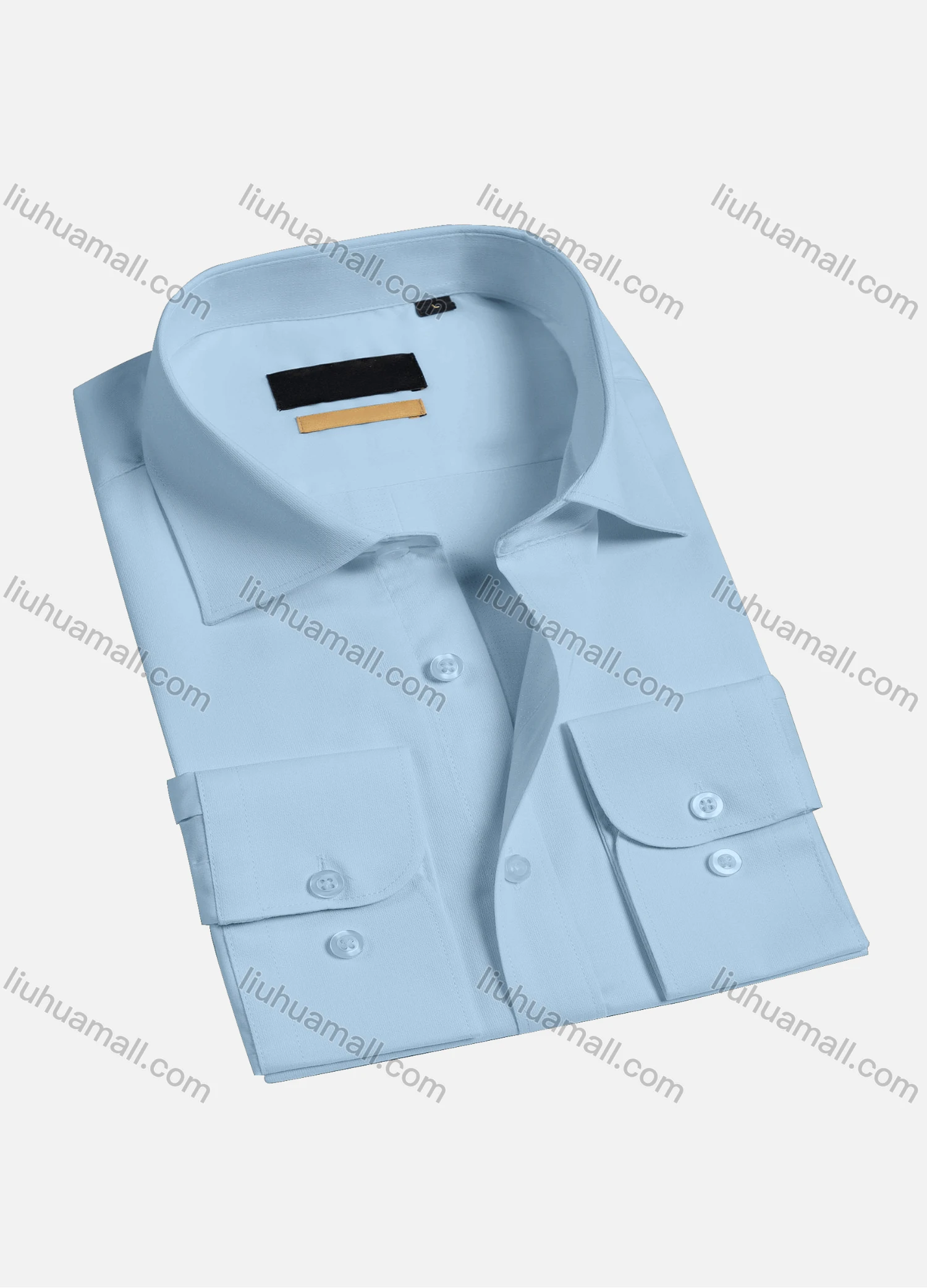 Wholesale Men's Casual Plain Long Sleeve Shirts 1830-1# - Liuhuamall