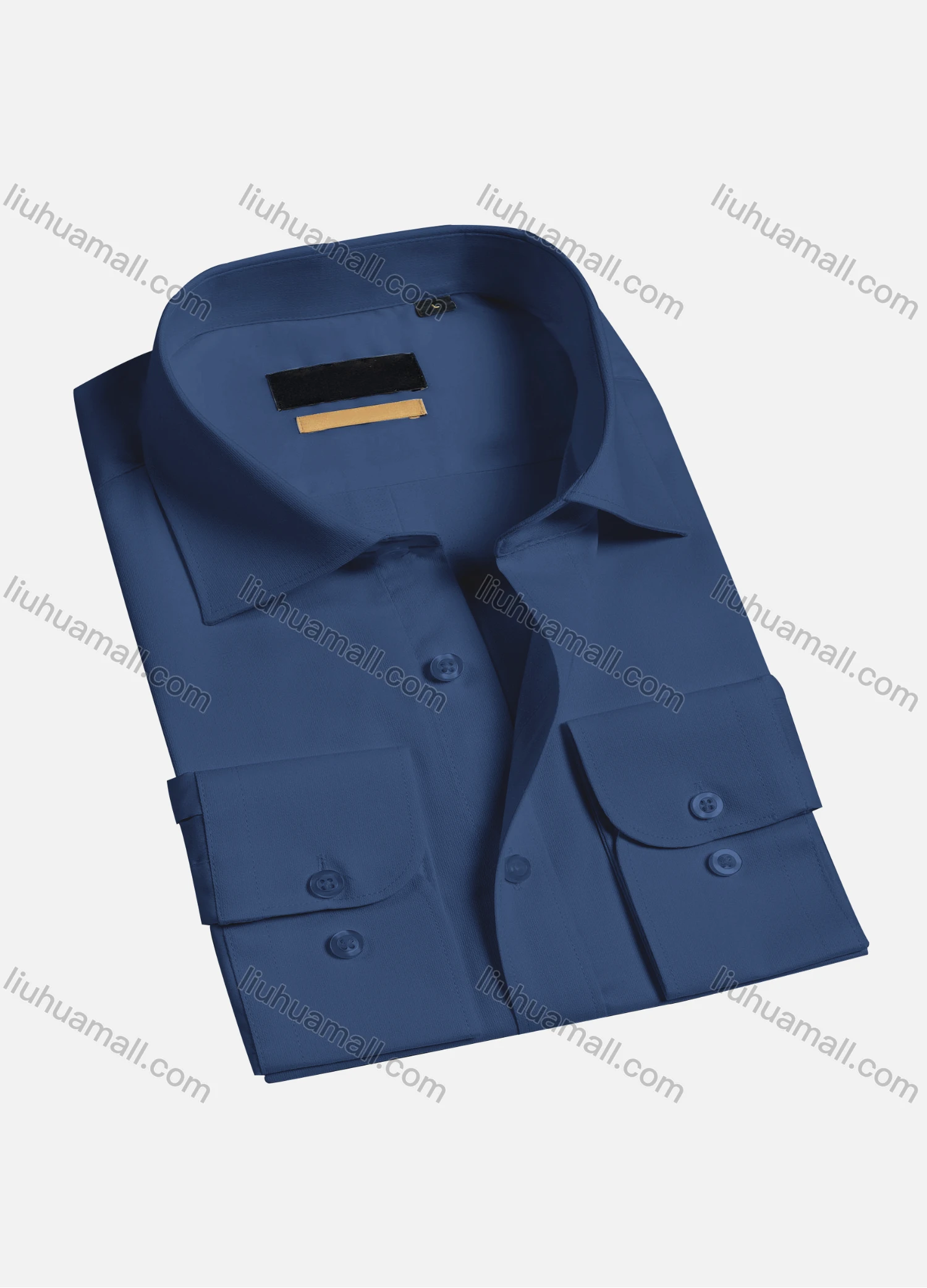 Wholesale Men's Casual Plain Long Sleeve Shirts 1830-1# - Liuhuamall