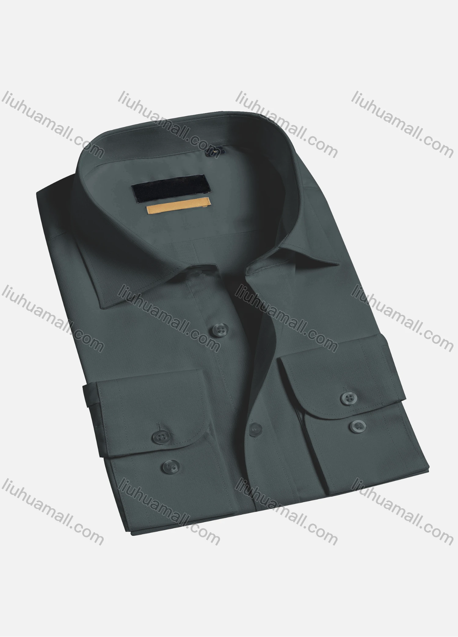 Wholesale Men's Casual Plain Long Sleeve Shirts 1830-1# - Liuhuamall