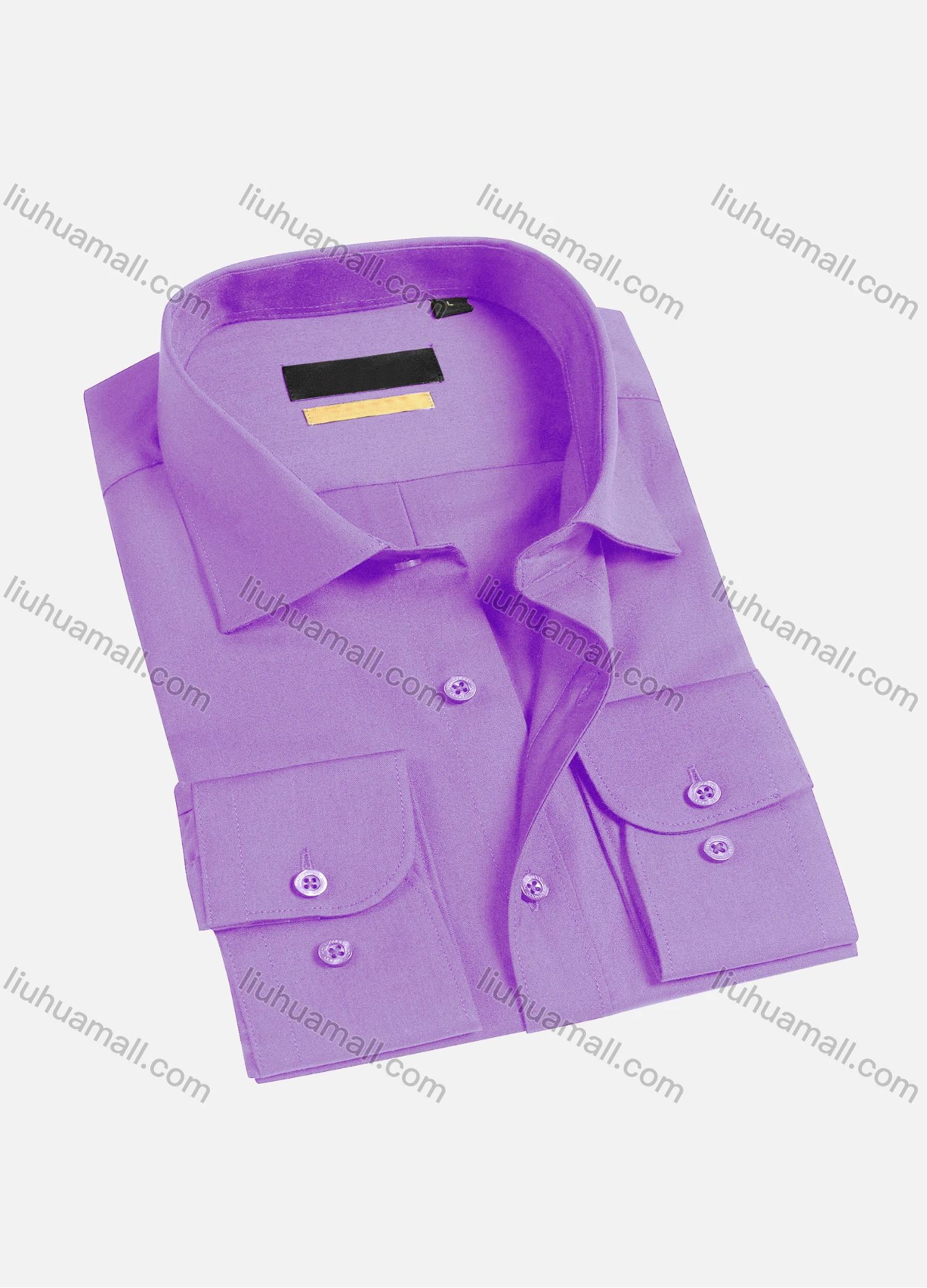 Wholesale Men's Casual Plain Long Sleeve Shirts 1654-2# - Liuhuamall