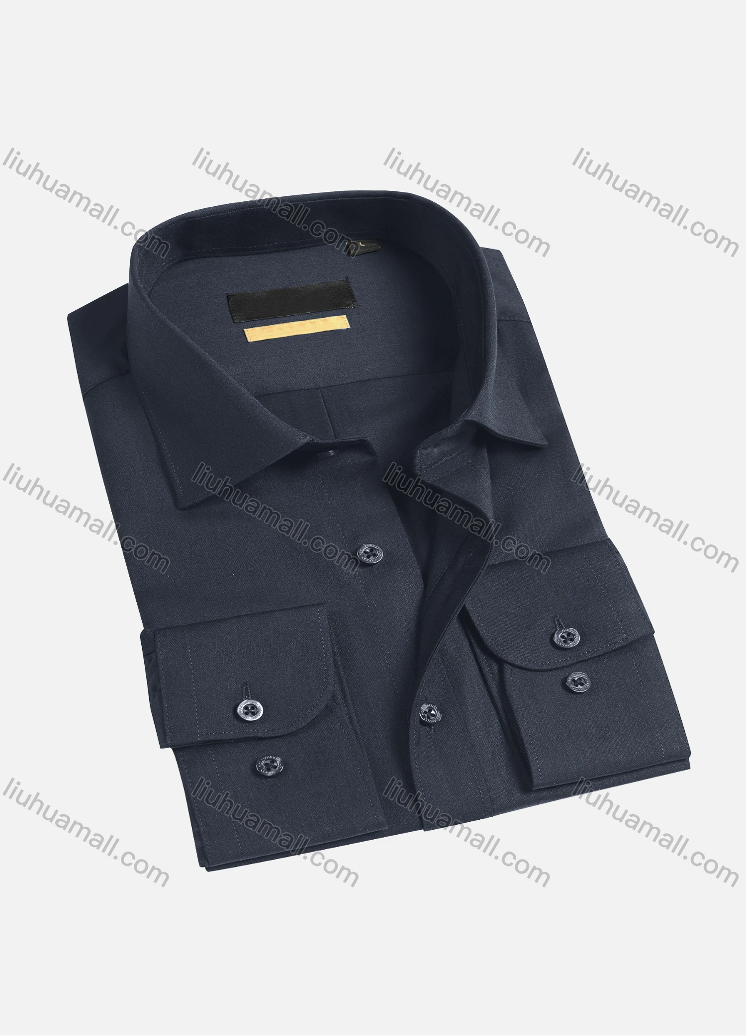 Wholesale Men's Casual Plain Long Sleeve Shirts 1654-2# - Liuhuamall