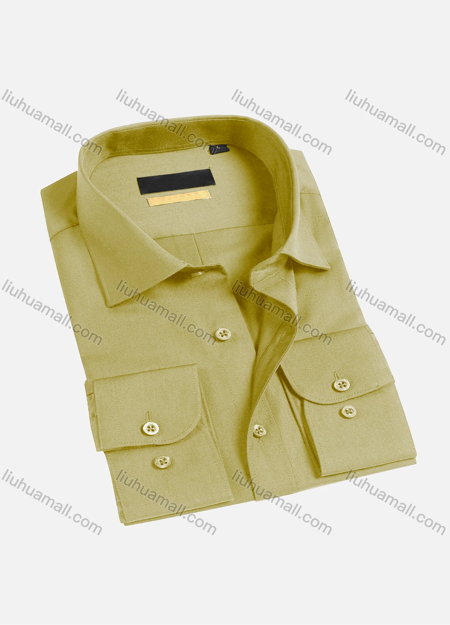Wholesale Men's Casual Plain Long Sleeve Shirts 1654-2# - Liuhuamall