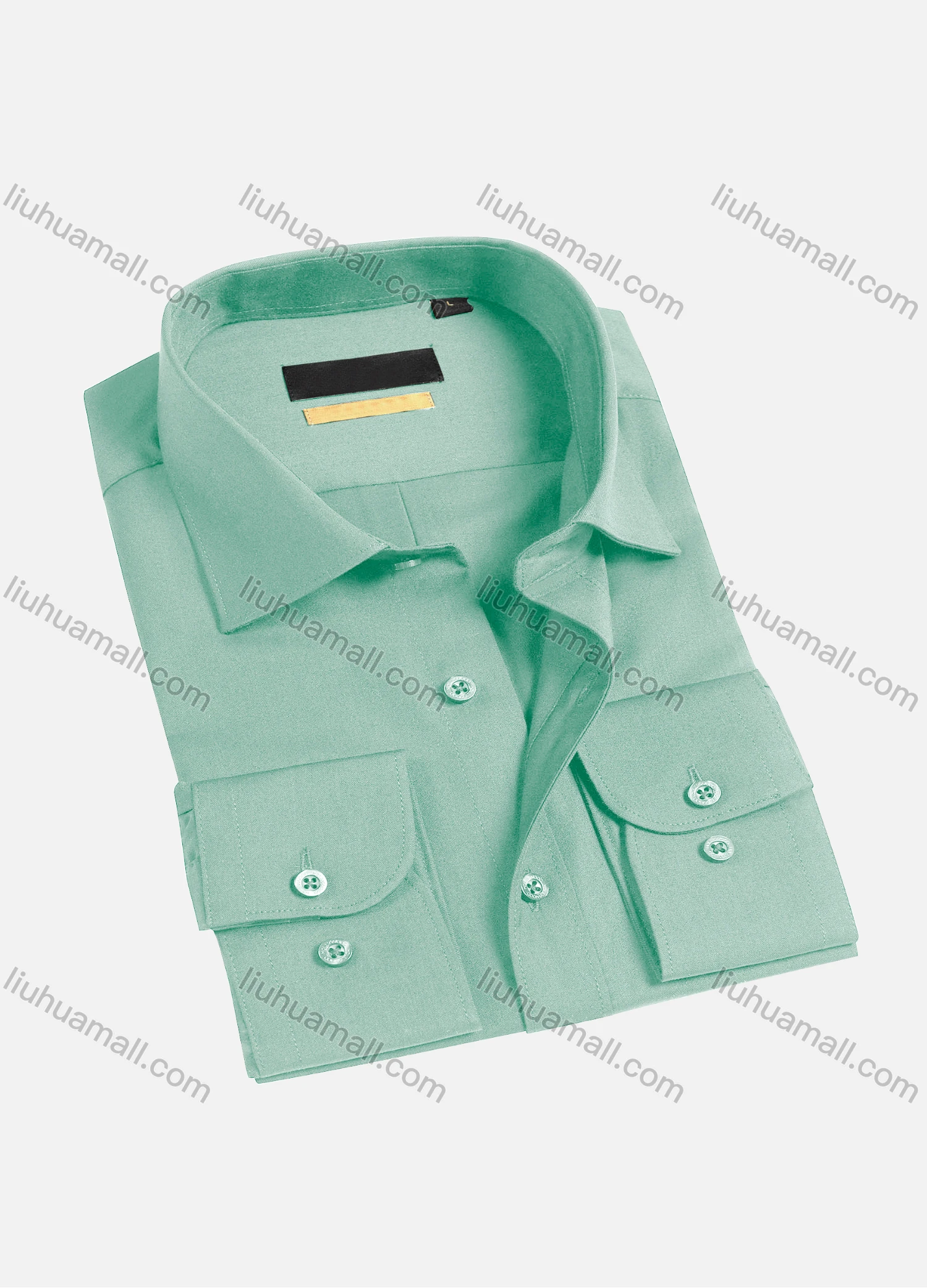 Wholesale Men's Casual Plain Long Sleeve Shirts 1654-2# - Liuhuamall