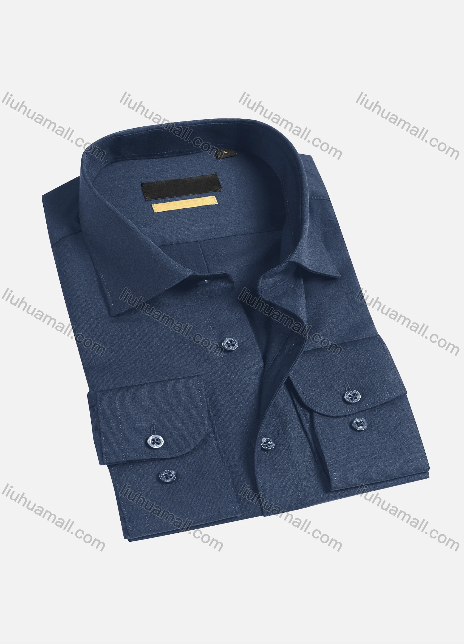 Wholesale Men's Casual Plain Long Sleeve Shirts 1654-2# - Liuhuamall