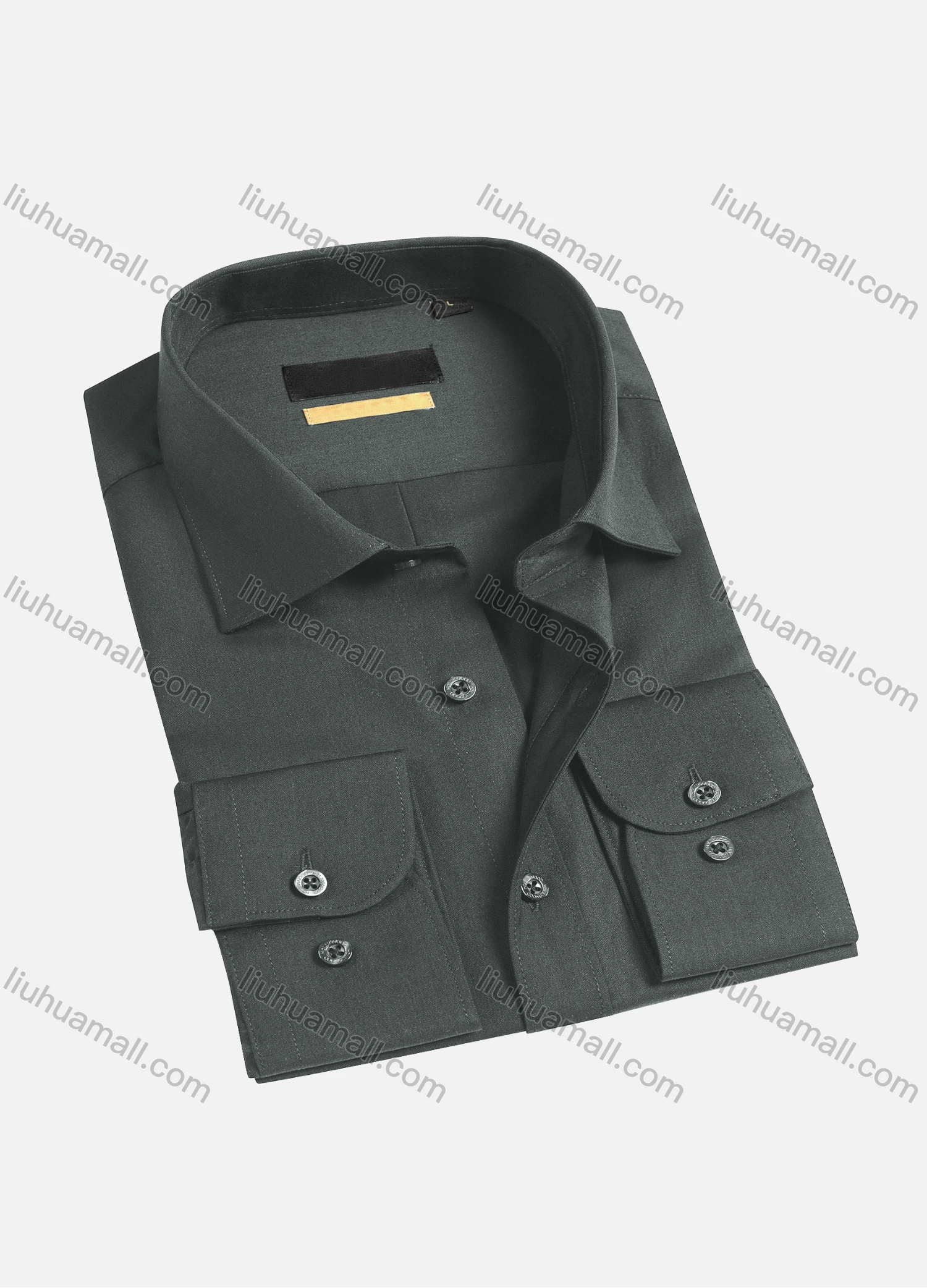 Wholesale Men's Casual Plain Long Sleeve Shirts 1654-2# - Liuhuamall