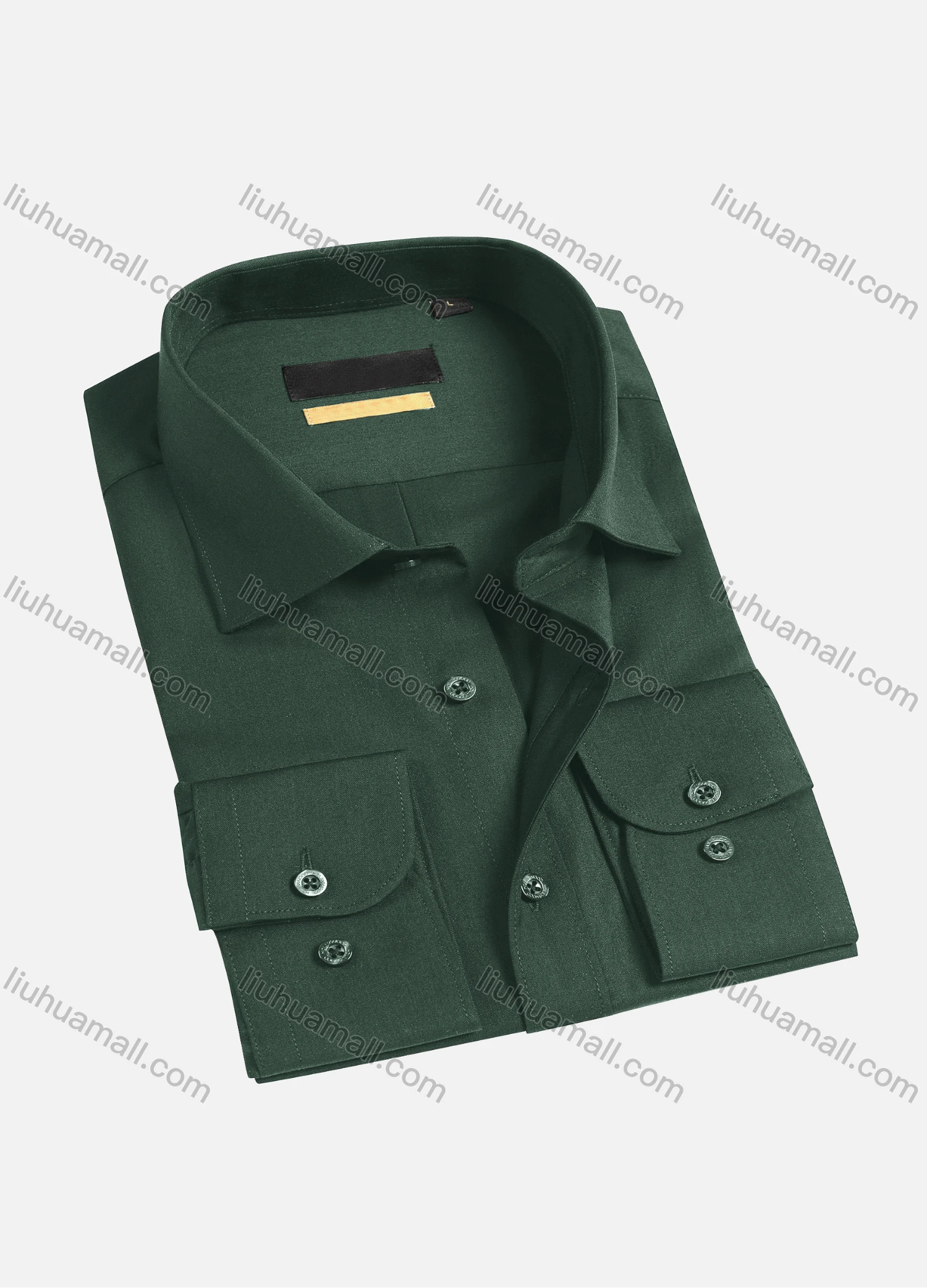 Wholesale Men's Casual Plain Long Sleeve Shirts 1654-2# - Liuhuamall