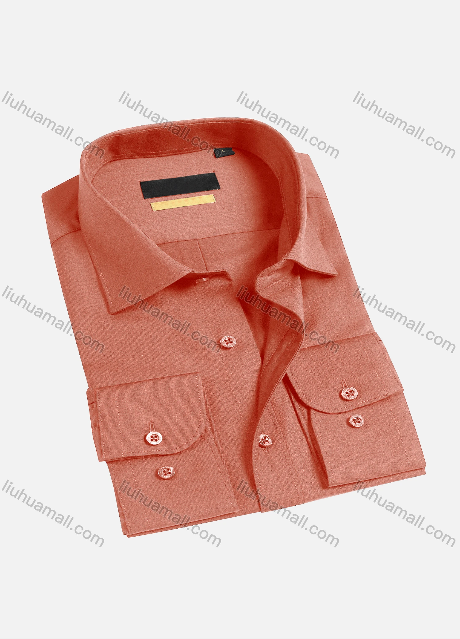 Wholesale Men's Casual Plain Long Sleeve Shirts 1654-2# - Liuhuamall
