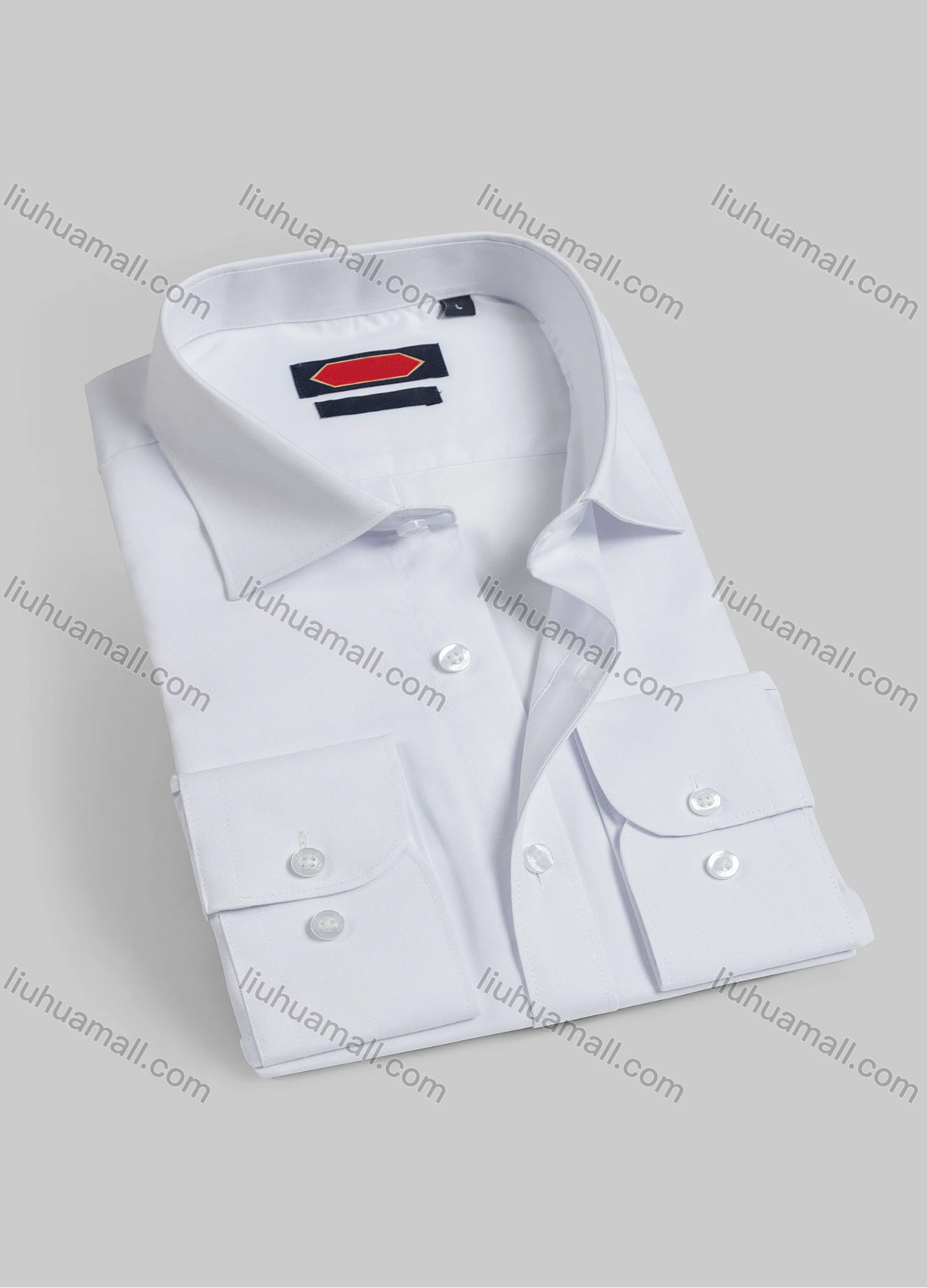 Wholesale Men's Casual Plain Long Sleeve Shirts 0018-1# - Liuhuamall