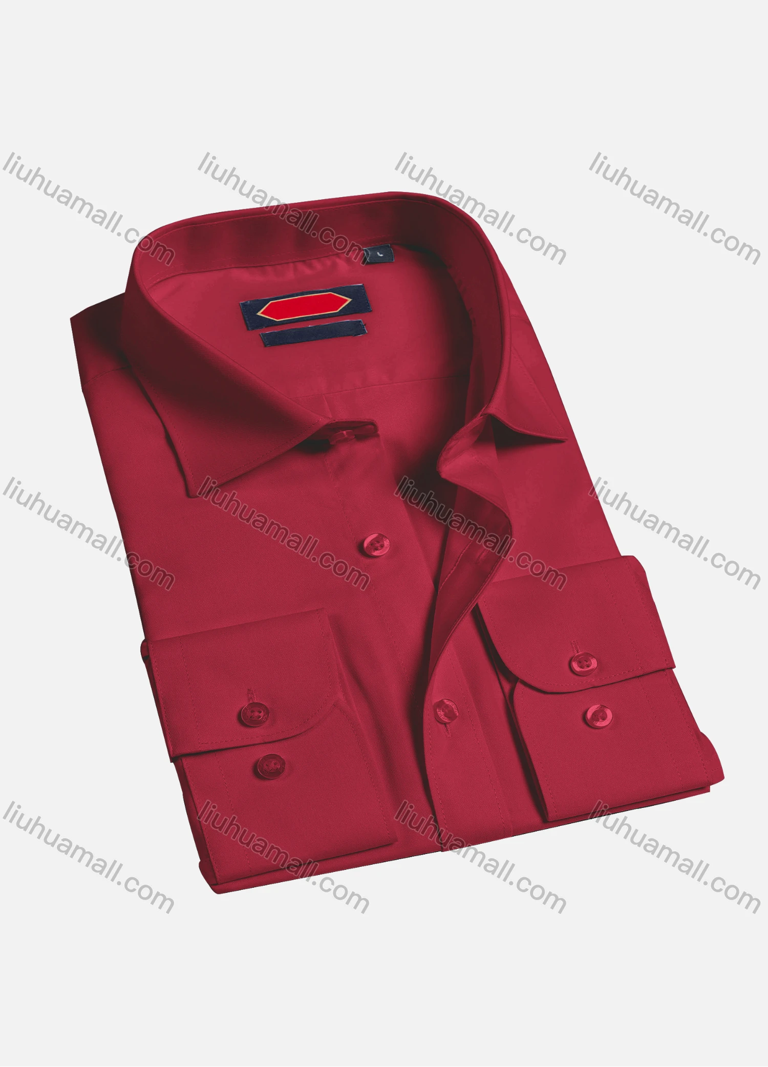 Wholesale Men's Casual Plain Long Sleeve Shirts 0018-1# - Liuhuamall