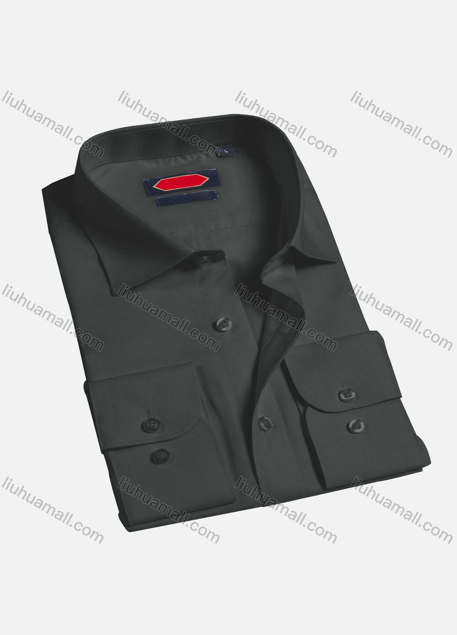 Wholesale Men's Casual Plain Long Sleeve Shirts 0018-1# - Liuhuamall