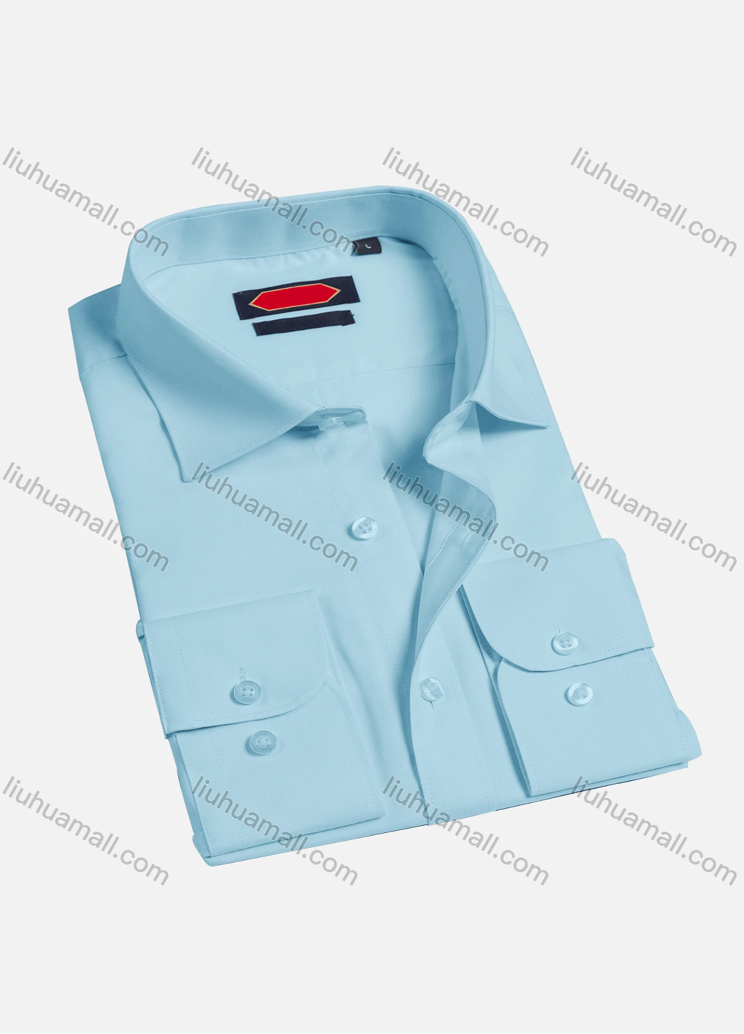 Wholesale Men's Casual Plain Long Sleeve Shirts 0018-1# - Liuhuamall