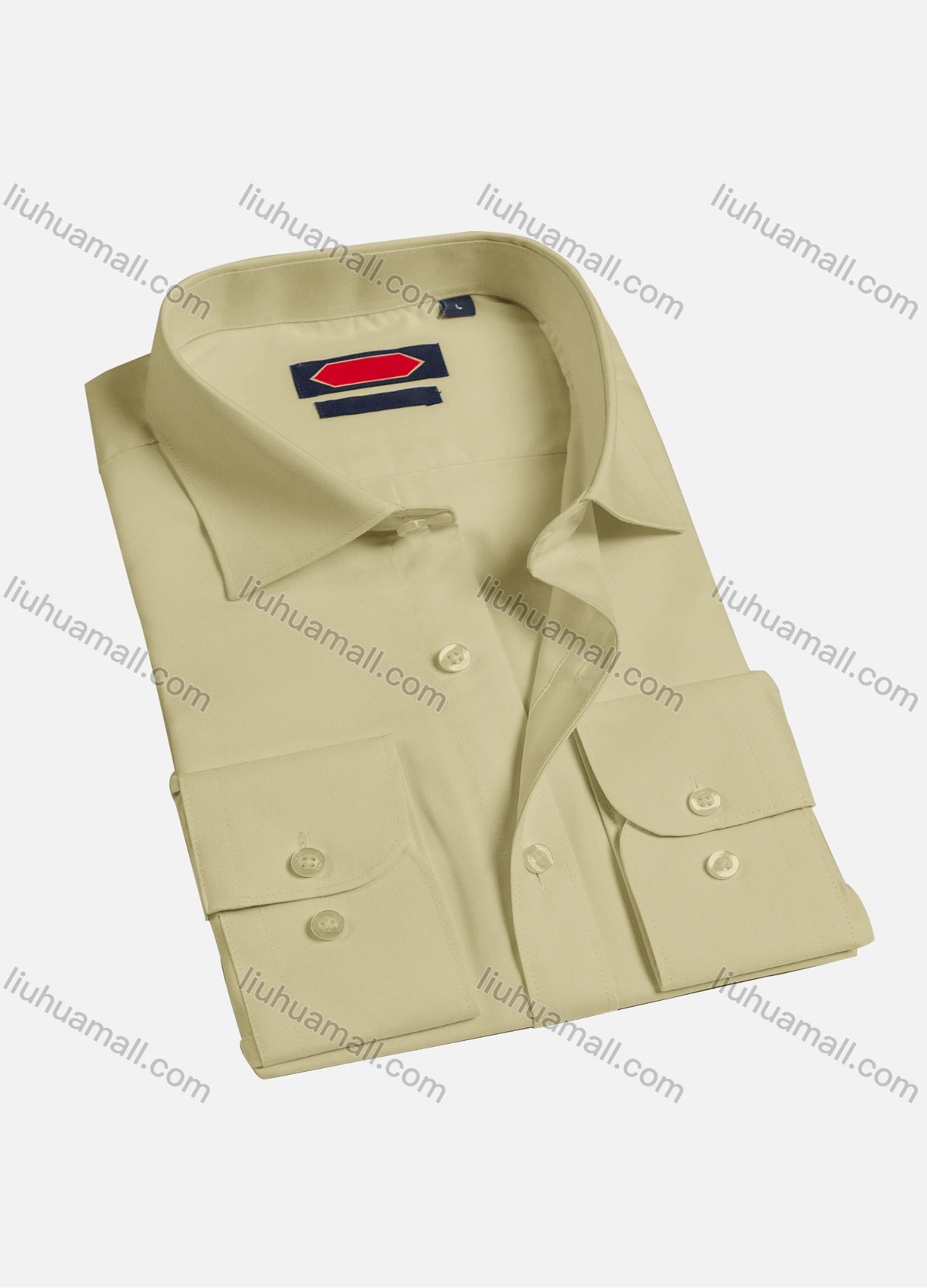 Wholesale Men's Casual Plain Long Sleeve Shirts 0018-1# - Liuhuamall