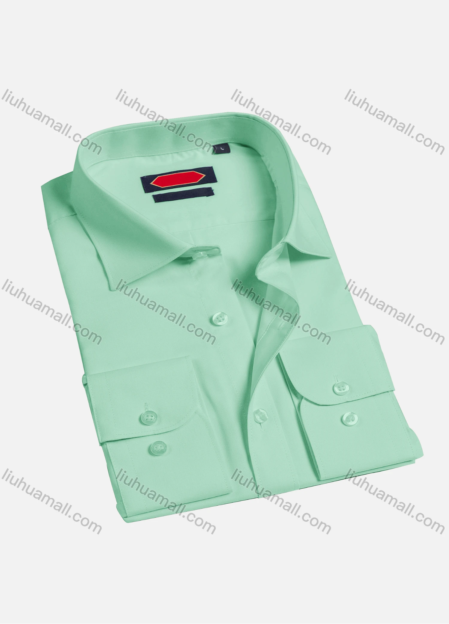 Wholesale Men's Casual Plain Long Sleeve Shirts 0018-1# - Liuhuamall