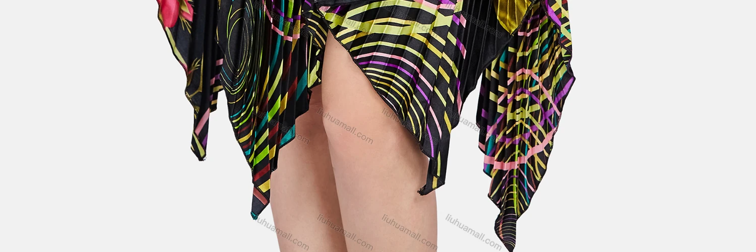 Wholesale Women's Sexy Spaghetti Strap Sleeveless Floral Hanky Hem Cami Dress 7331# - Liuhuamall