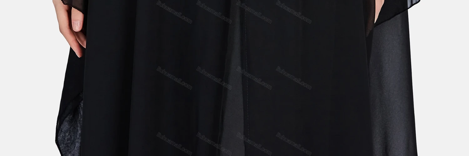 Wholesale Women's Muslim Islamic Rhinestone Pearl Decor Maxi Kaftan & Dress 2-piece Set - Liuhuamall