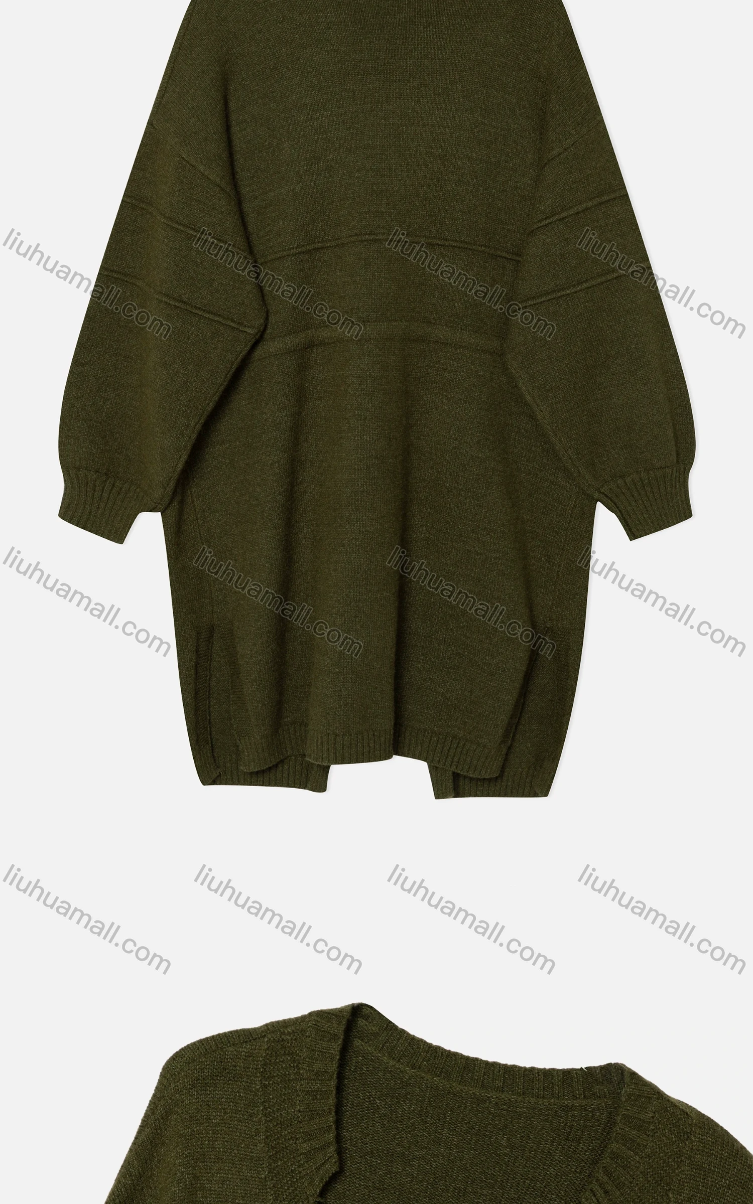 Wholesale Women's Casual Long Sleeve Loose Fit Drawstring Knit Cardigan VC0055# - Liuhuamall