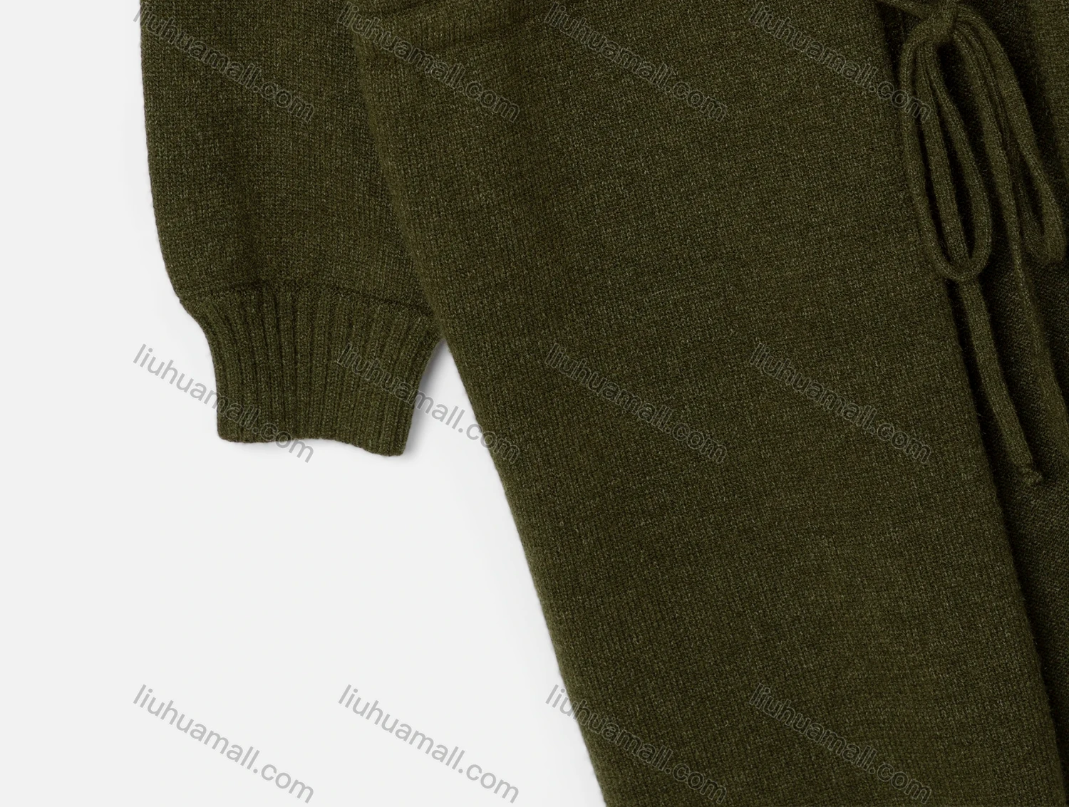 Wholesale Women's Casual Long Sleeve Loose Fit Drawstring Knit Cardigan VC0055# - Liuhuamall