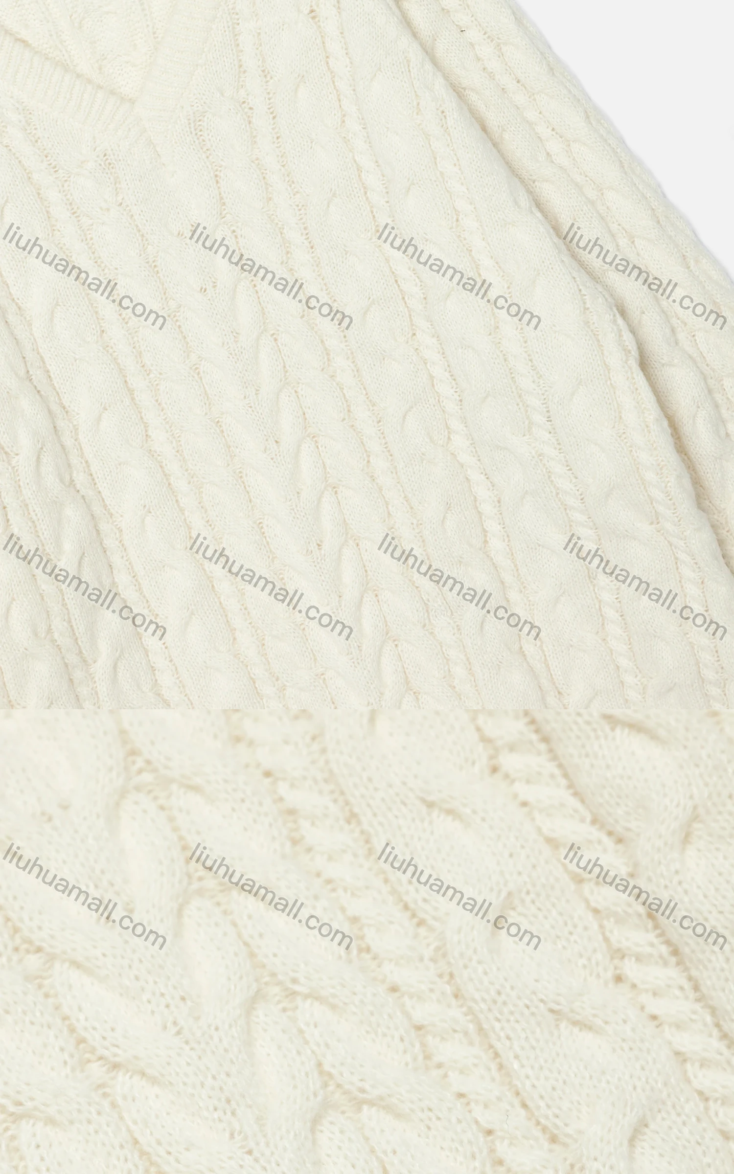 Wholesale Women's Casual Plain Long Sleeve V Neck Cable Knit Sweater OP0053# - Liuhuamall