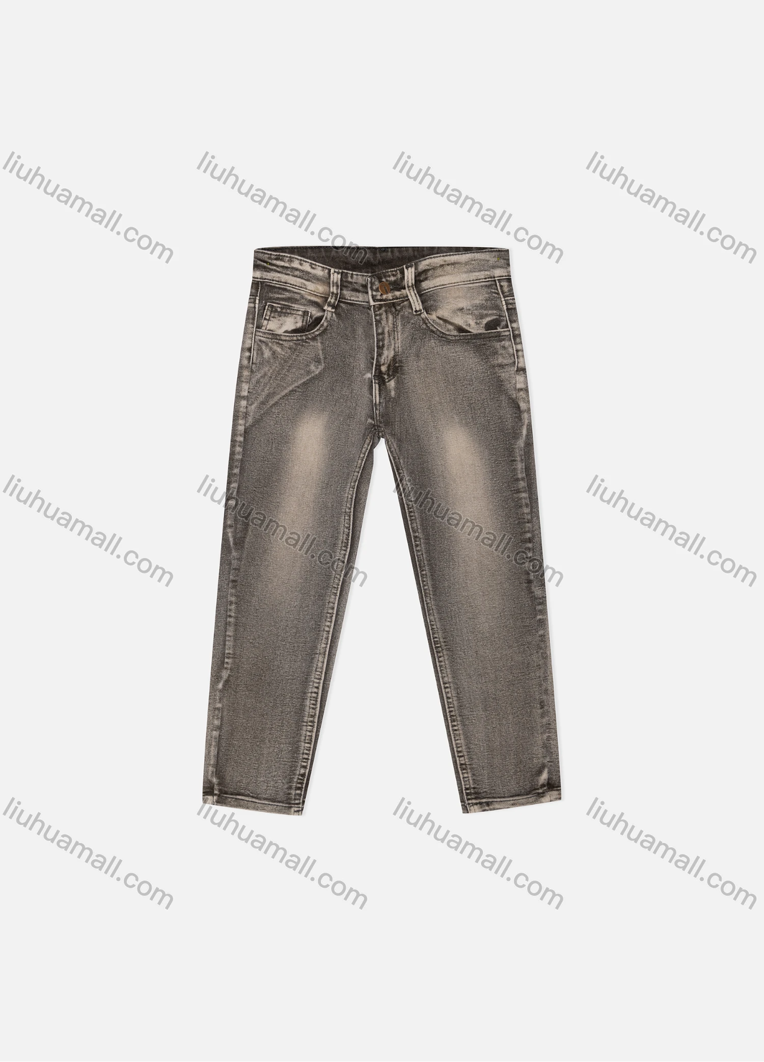 Wholesale Boy's Casual Distressed Straight Leg Ankle Length Jean - Liuhuamall