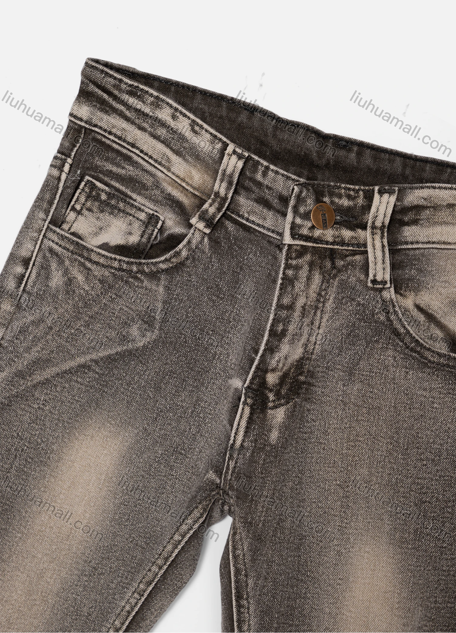 Wholesale Boy's Casual Distressed Straight Leg Ankle Length Jean - Liuhuamall