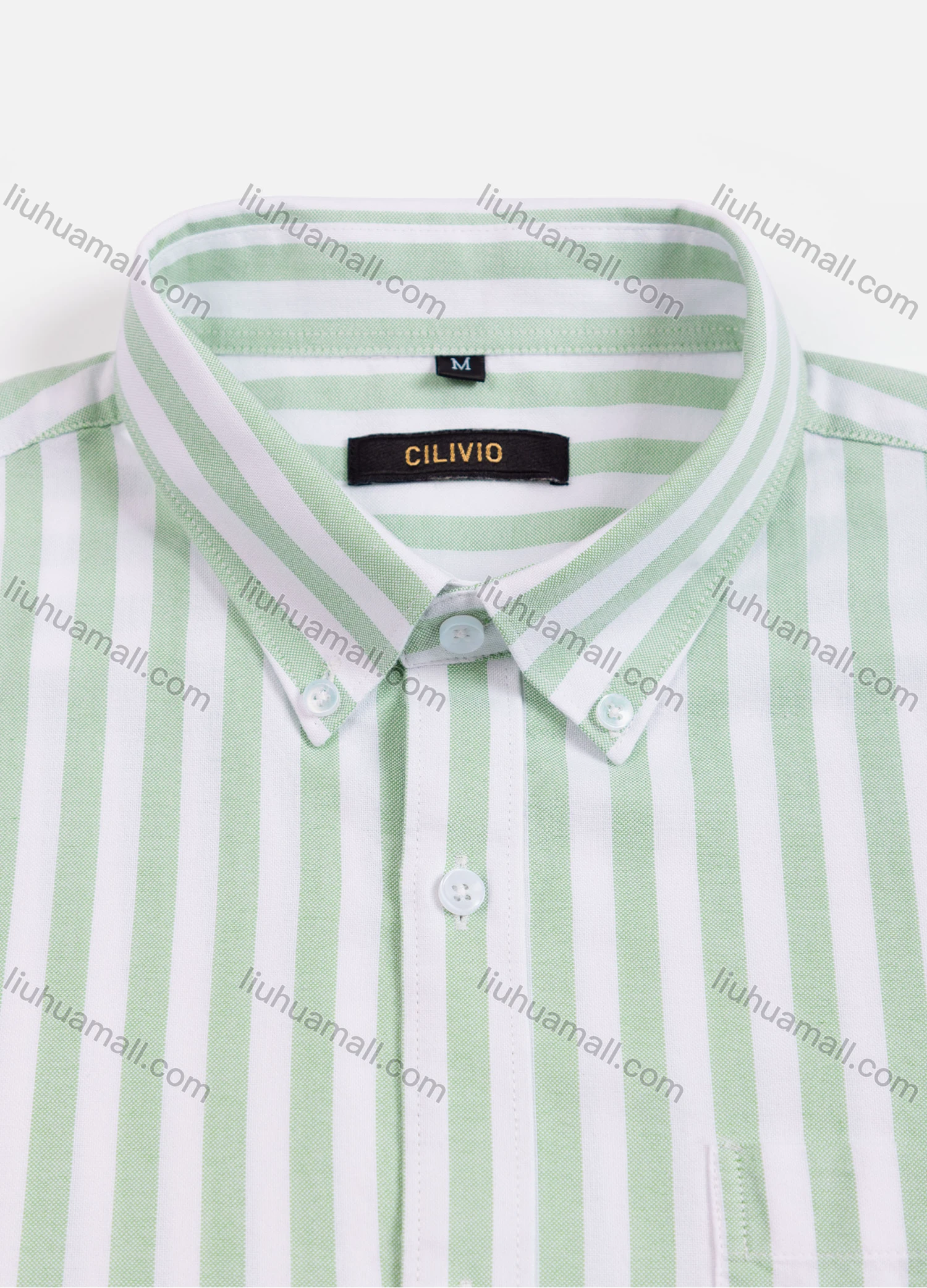 Wholesale Men's Casual Striped Buttons Down Long Sleeve Shirt - Liuhuamall