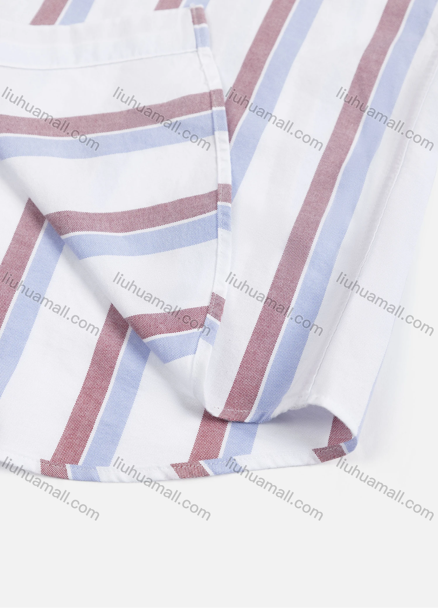 Wholesale Men's Casual Striped Buttons Down Long Sleeve Shirt - Liuhuamall