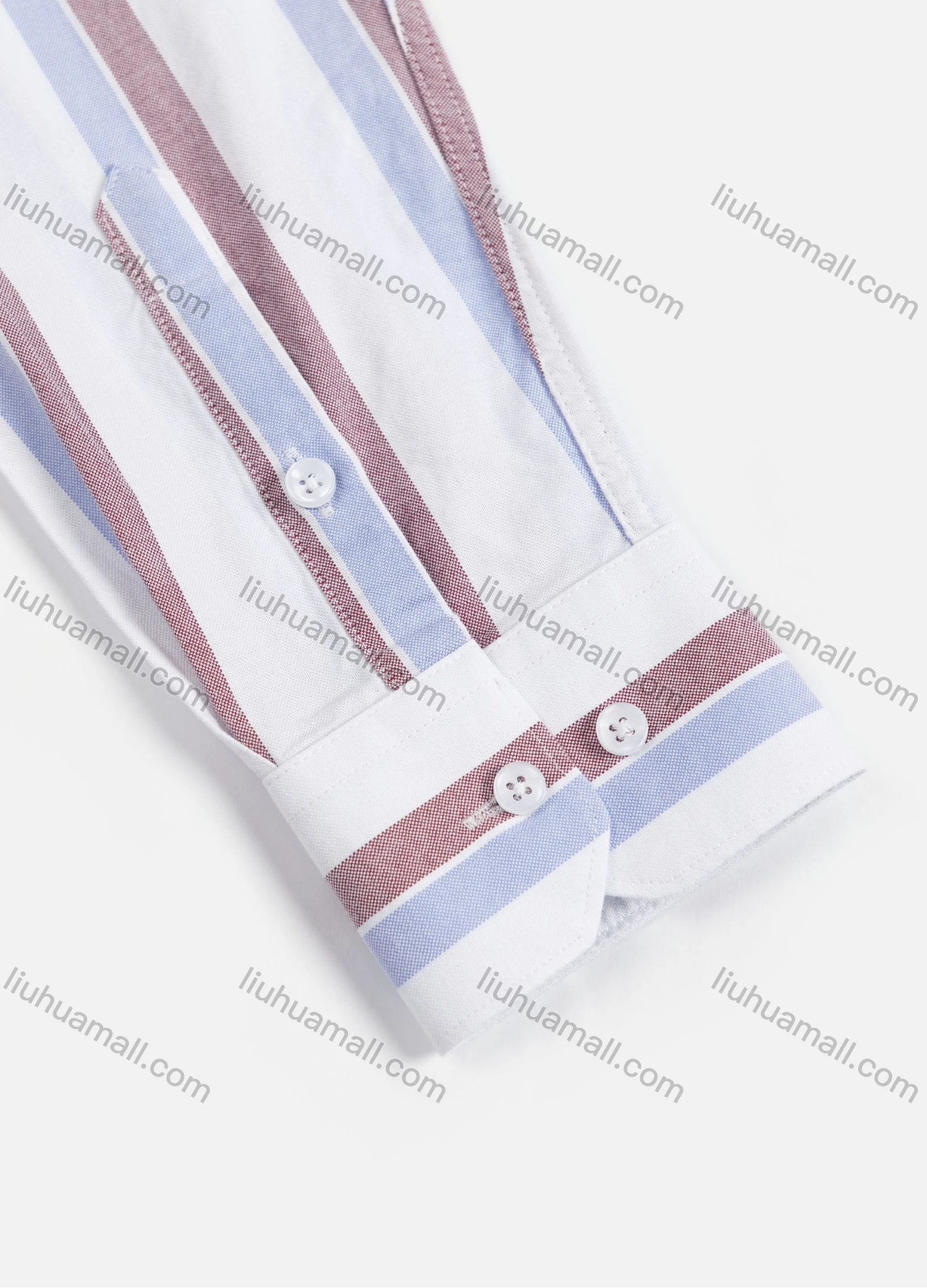 Wholesale Men's Casual Striped Buttons Down Long Sleeve Shirt - Liuhuamall