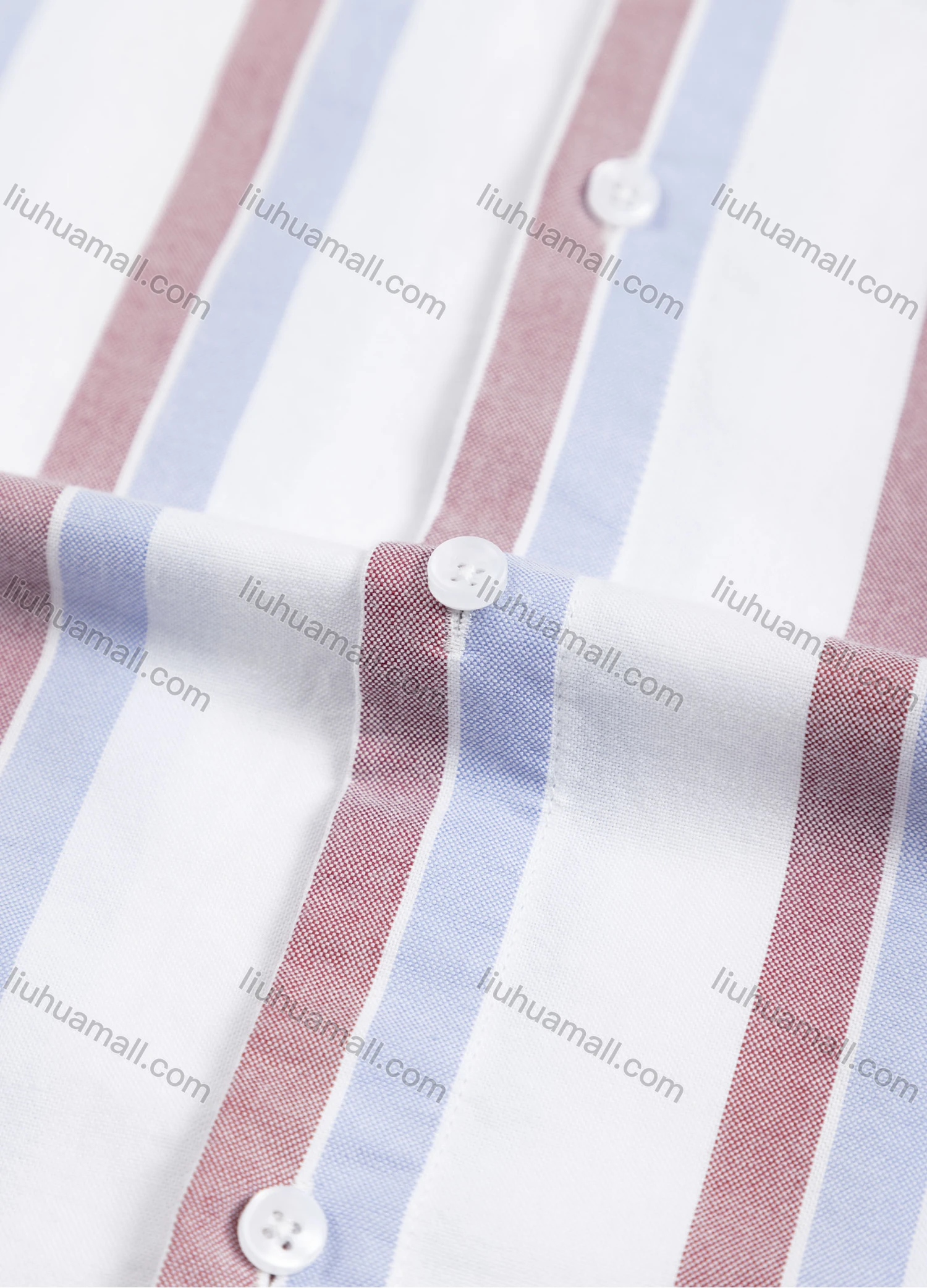 Wholesale Men's Casual Striped Buttons Down Long Sleeve Shirt - Liuhuamall