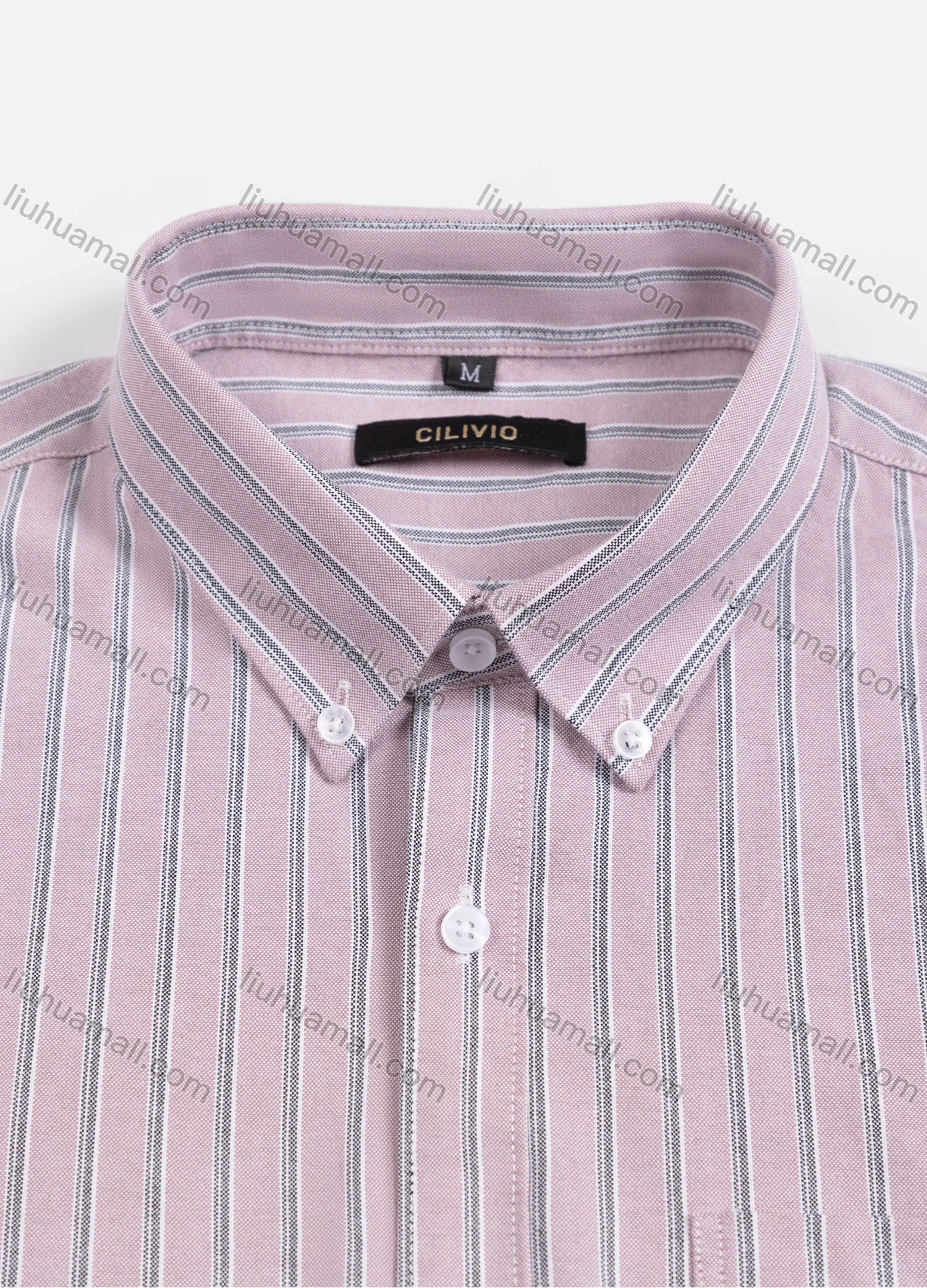 Wholesale Men's Casual Striped Buttons Down Long Sleeve Shirt - Liuhuamall