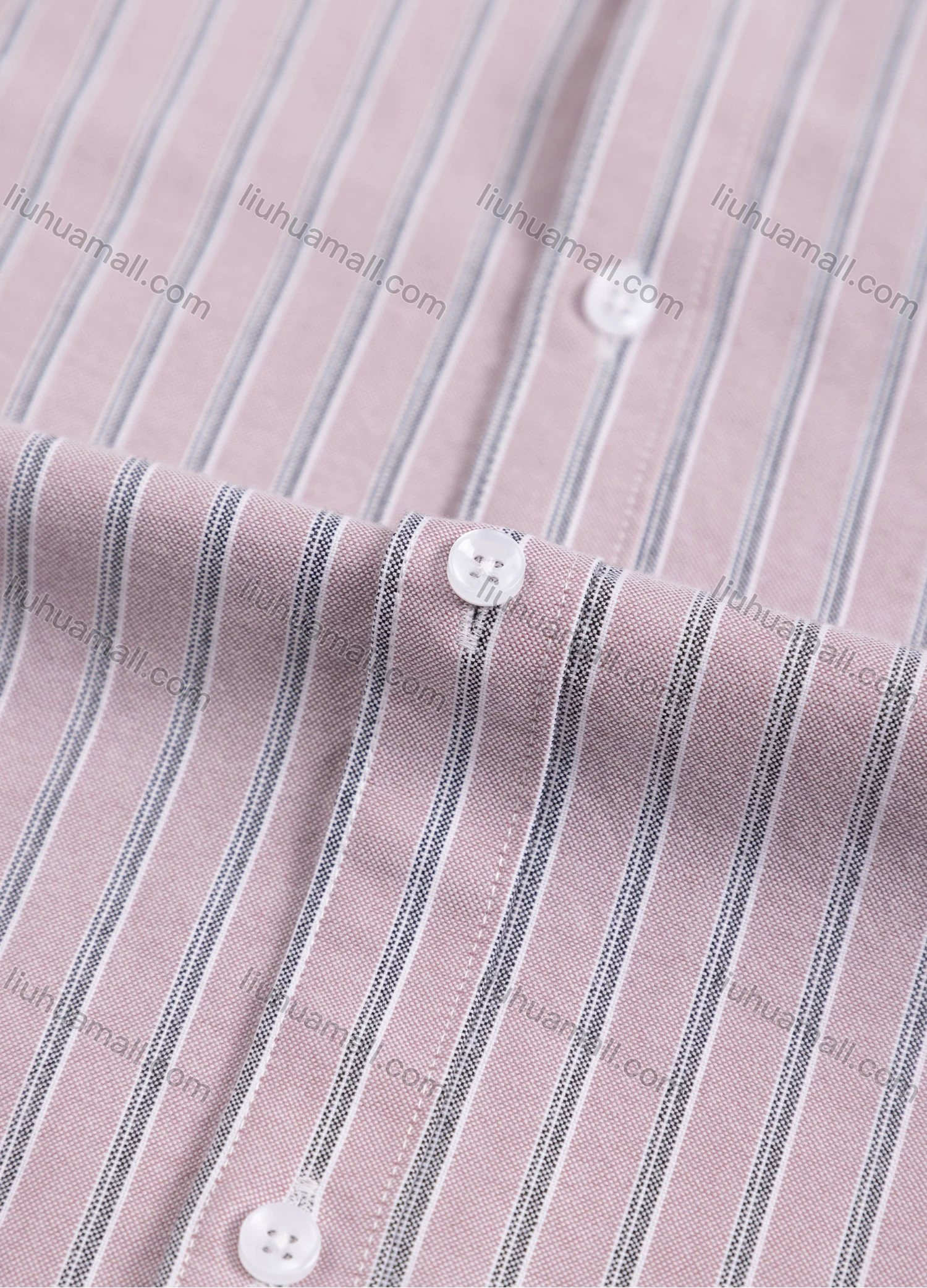 Wholesale Men's Casual Striped Buttons Down Long Sleeve Shirt - Liuhuamall