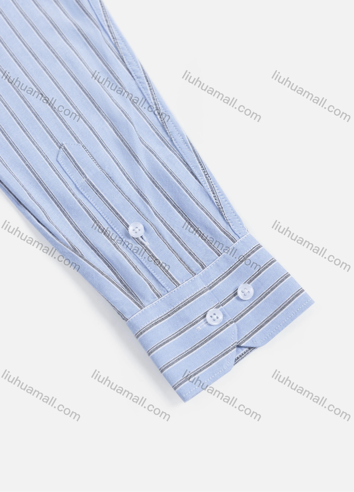 Wholesale Men's Casual Striped Buttons Down Long Sleeve Shirt - Liuhuamall