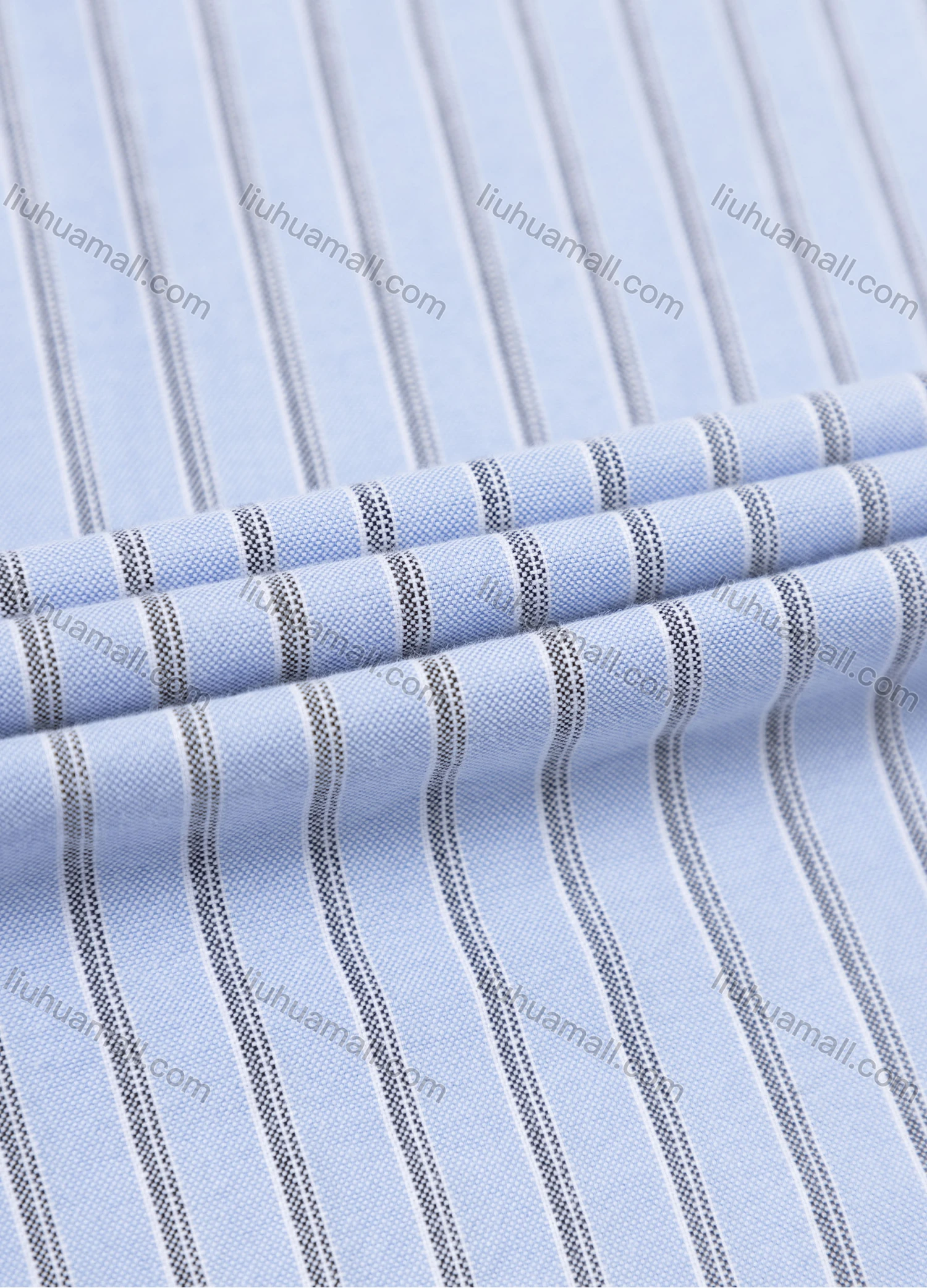 Wholesale Men's Casual Striped Buttons Down Long Sleeve Shirt - Liuhuamall