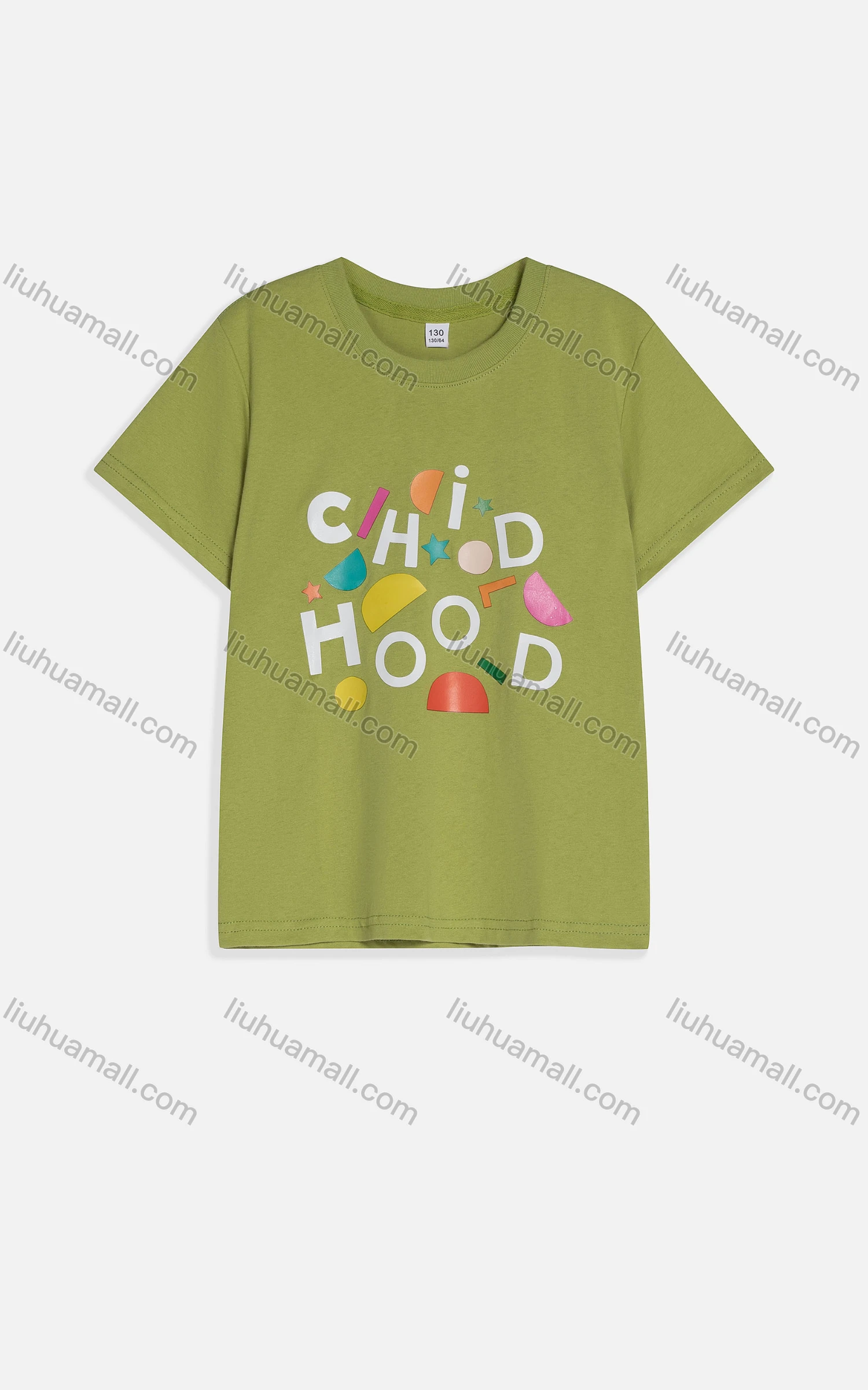 Wholesale Kids' Casual Crew Neck Short Sleeve Cartoon Letter T-shirt 2pcs/3pcs SH8048# - Liuhuamall