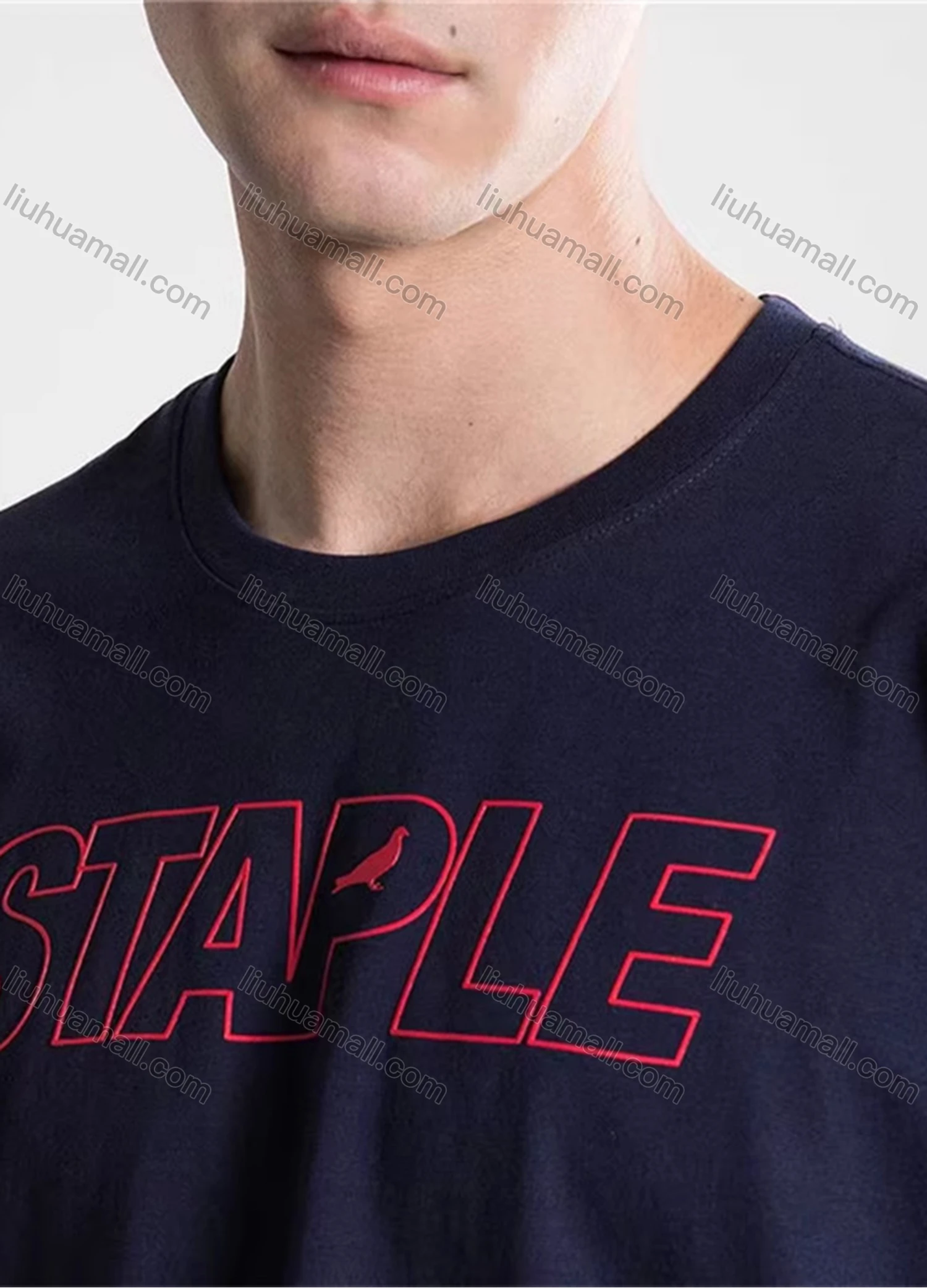 Wholesale Men's Round Neck Short Sleeve Letter Graphic T-Shirt 1801c4660# - Liuhuamall