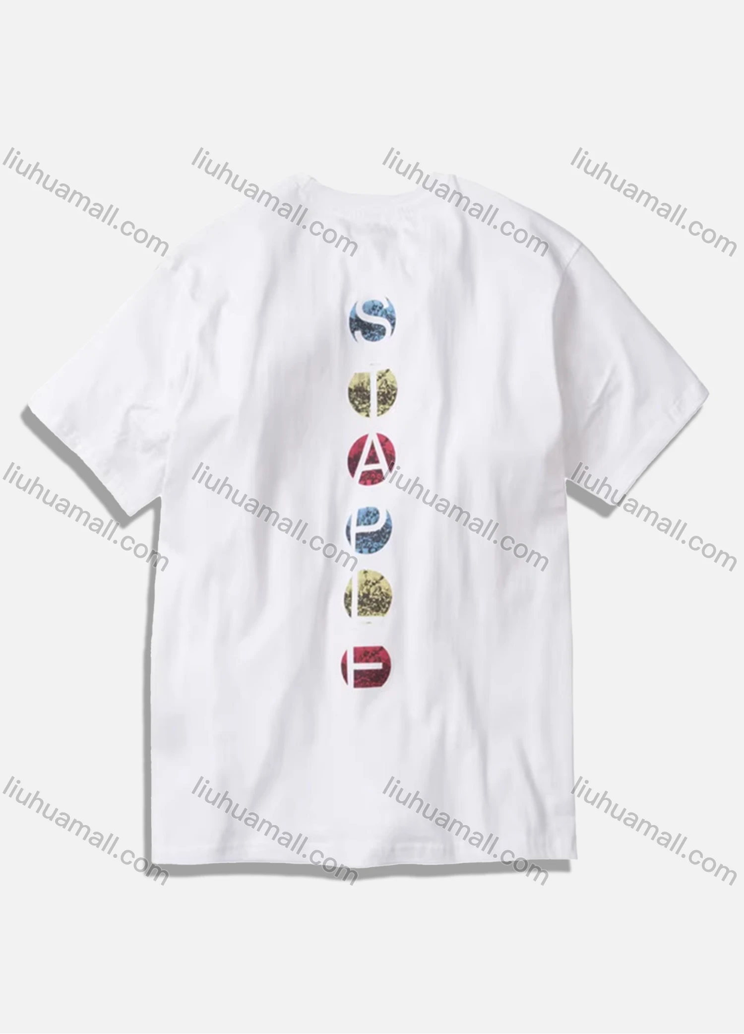Wholesale Men's Round Neck Short Sleeve Letter Graphic T-Shirt 1808C4994# - Liuhuamall
