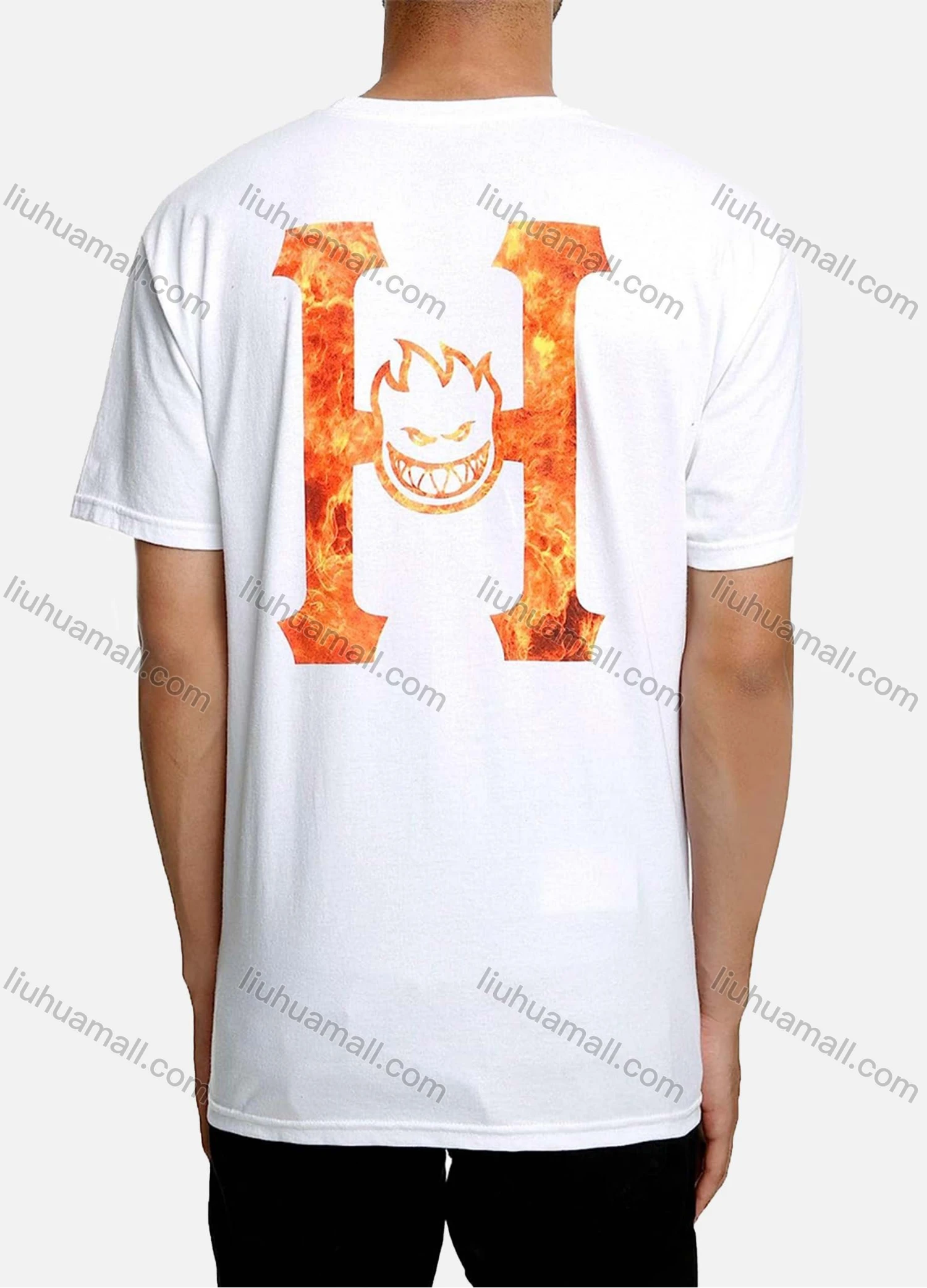 Wholesale Men's Round Neck Short Sleeve Cartoon Graphic T-Shirt TS00739# - Liuhuamall