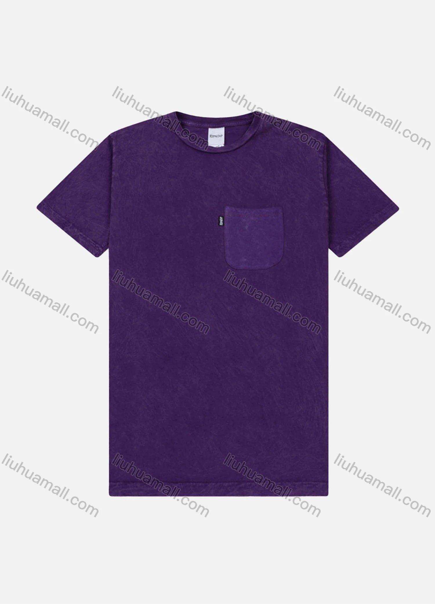 Wholesale Men's Round Neck Short Sleeve Cartoon Cat Graphic T-Shirt With Patch Pocket 2262# - Liuhuamall