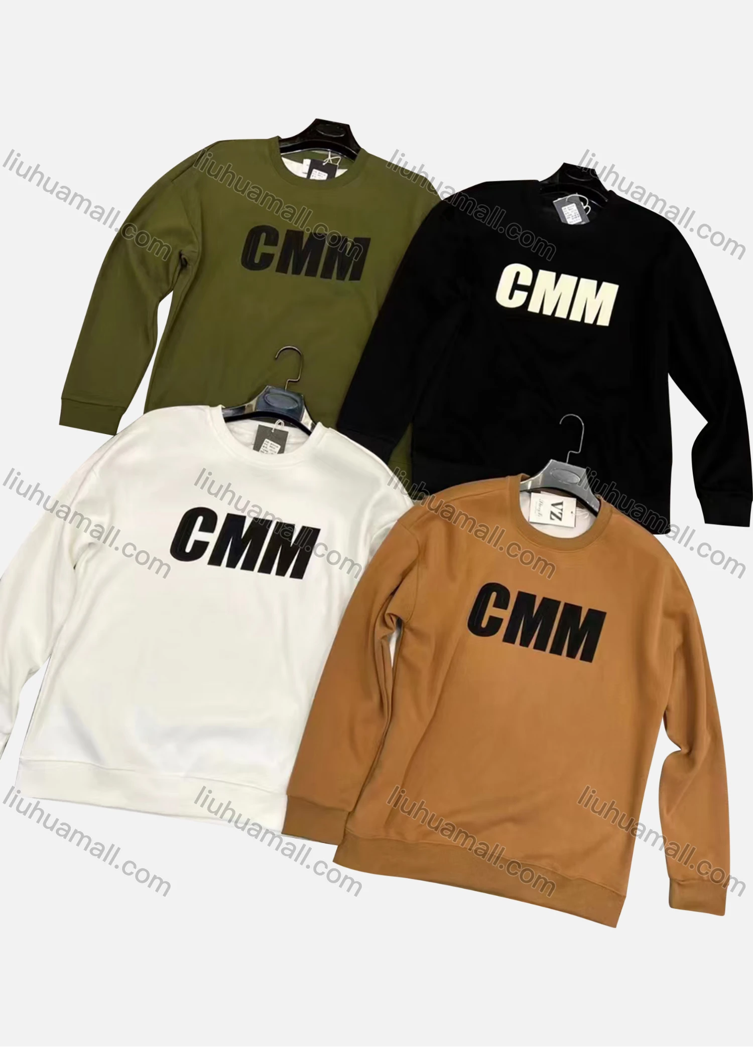 Wholesale Men's Casual Round Neck Long Sleeve Letter Print Sweatshirt 19113# - Liuhuamall