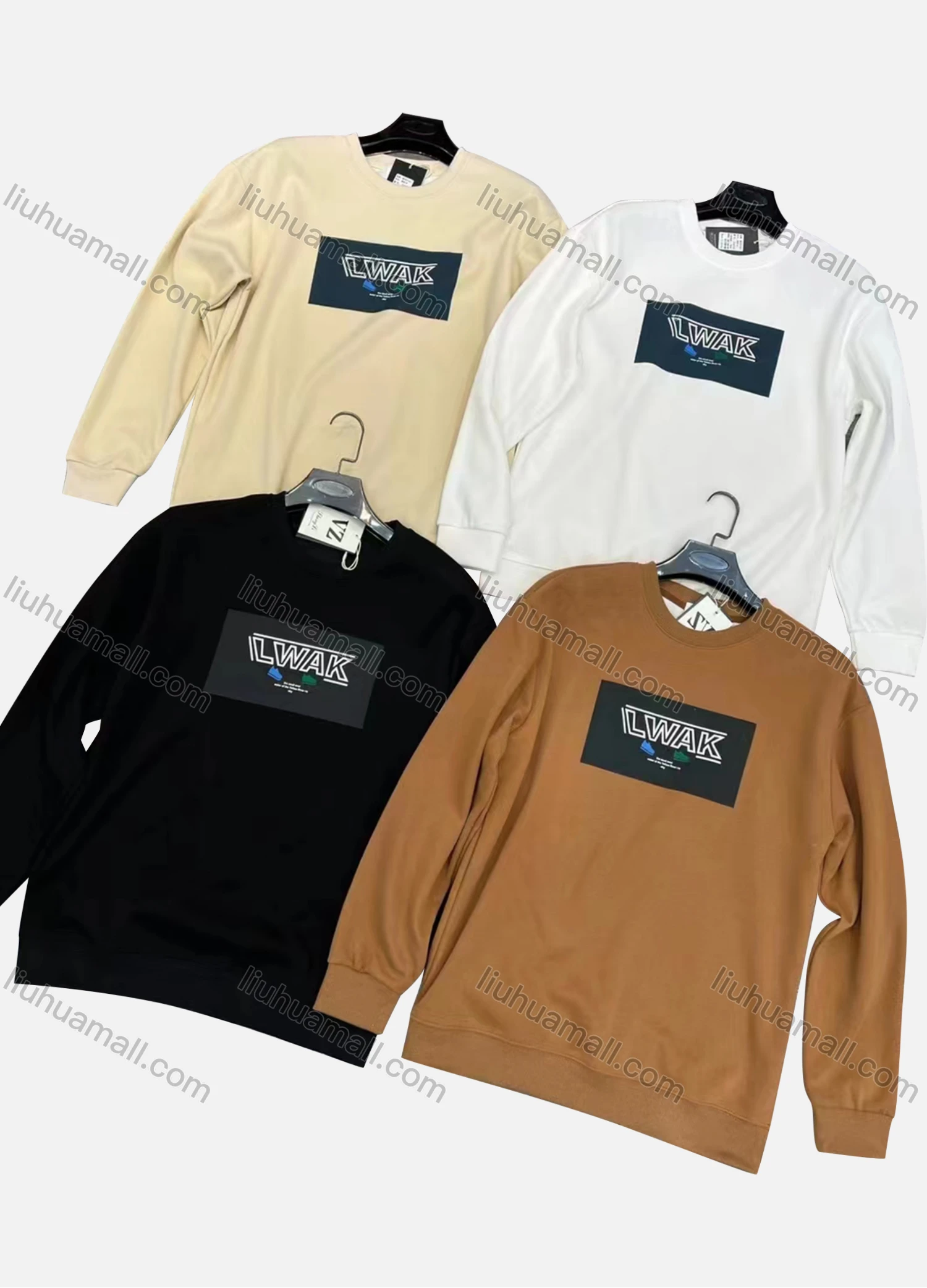 Wholesale Men's Casual Round Neck Long Sleeve Graphic Sweatshirt 33602# - Liuhuamall