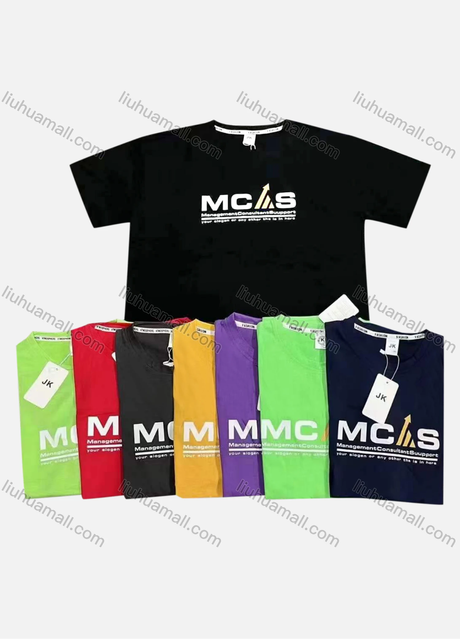 Wholesale Men's Casual Letter Print Short Sleeve Tee - Liuhuamall