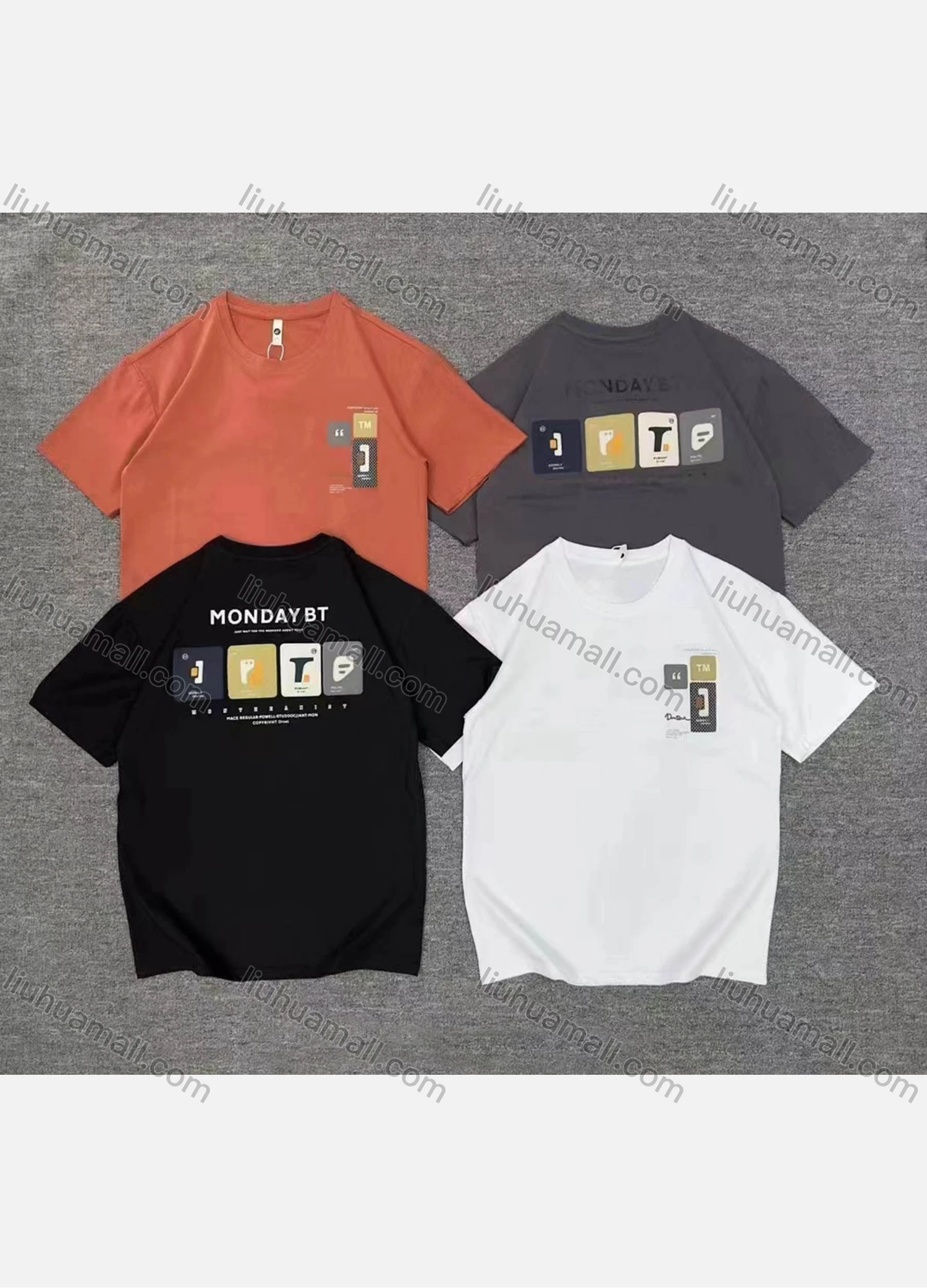 Wholesale Men's Casual Graphic Short Sleeve Tee - Liuhuamall