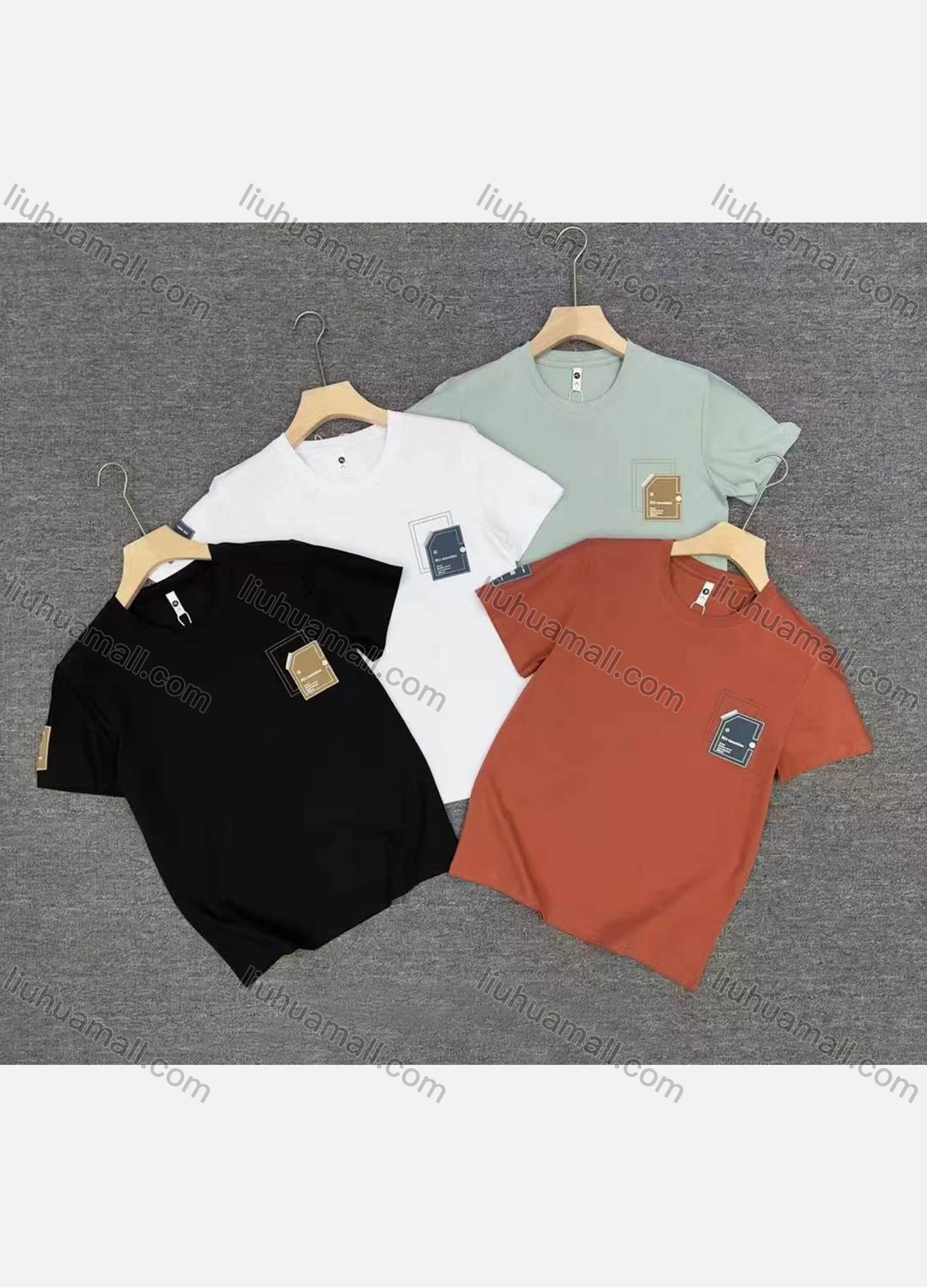 Wholesale Men's Casual Logo Short Sleeve Tee - Liuhuamall